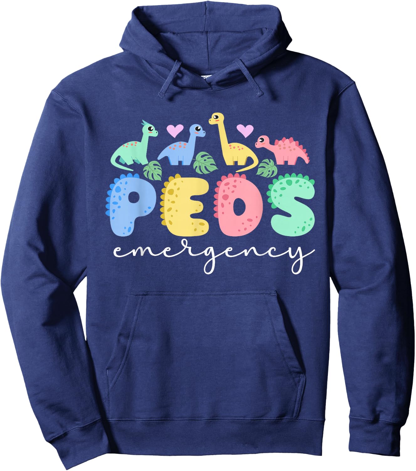 Peds Emergency Peds ER Nurse Pediatric Emergency Nurse Hoodie - Hoodie | Navy