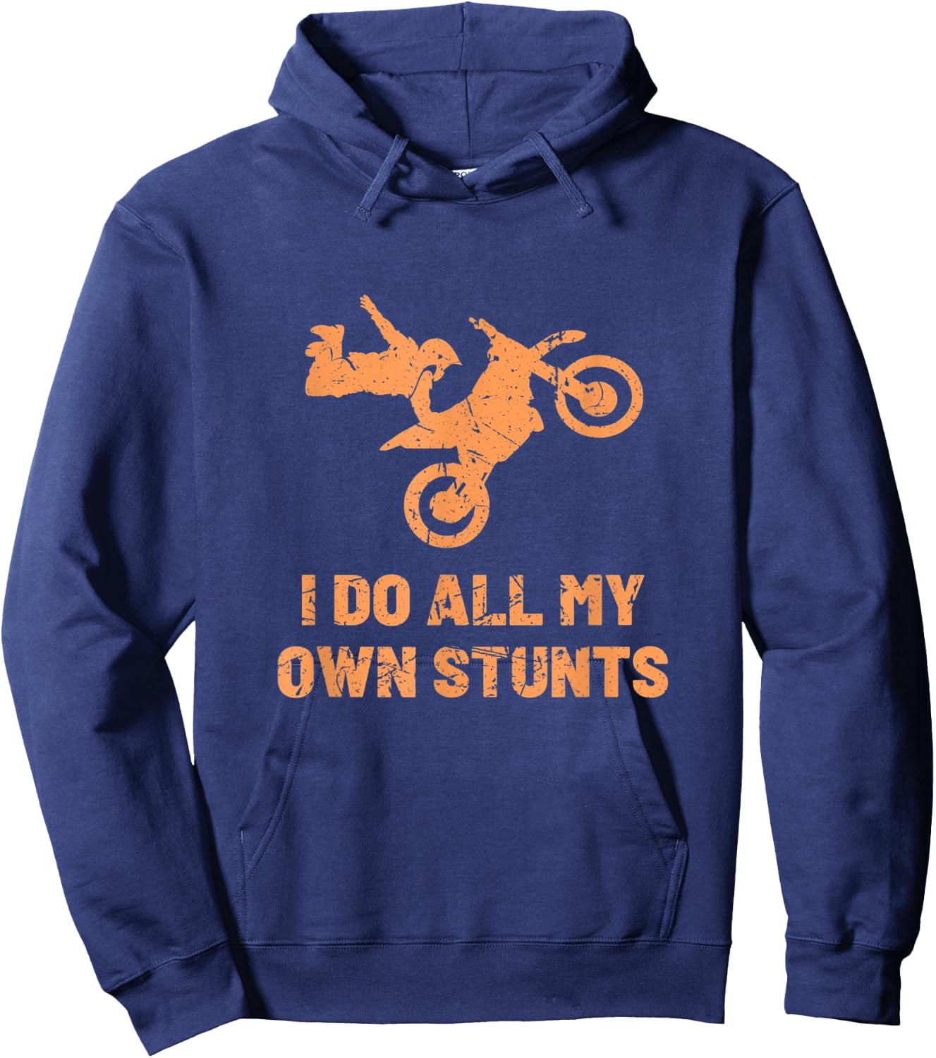 Funny Motorcycle Get Well Soon I Do All My Own Stunts Hoodie - Hoodie | Navy