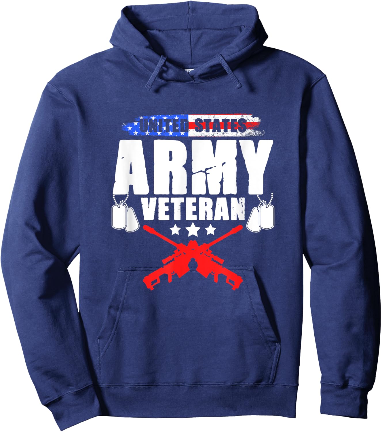 United States Army Veteran Military Soldier Memorial Day Hoodie - Hoodie | Navy