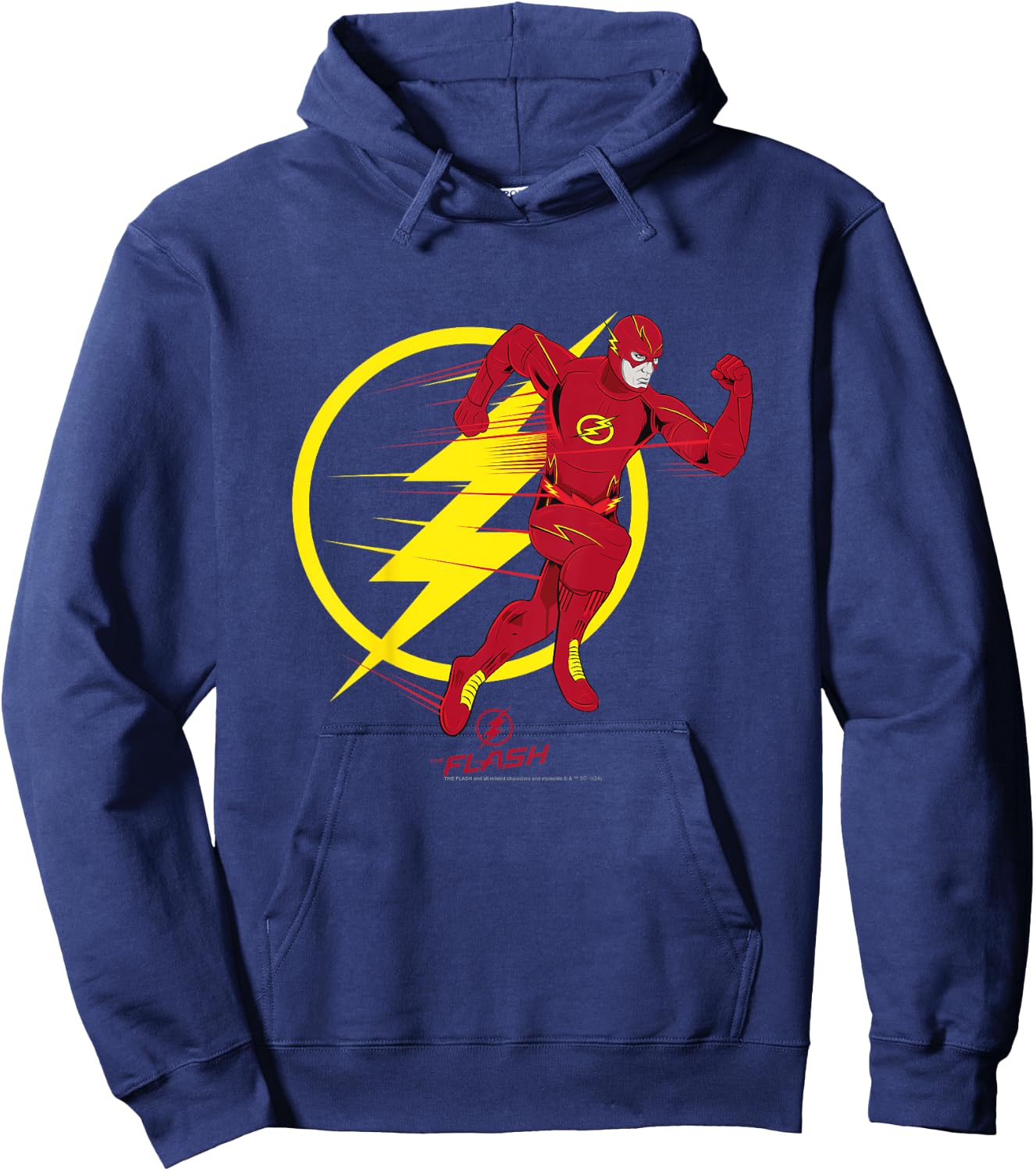 Kids The Flash Running Emblem Camiseta , Black, 2 Hoodie - Hoodie | Navy