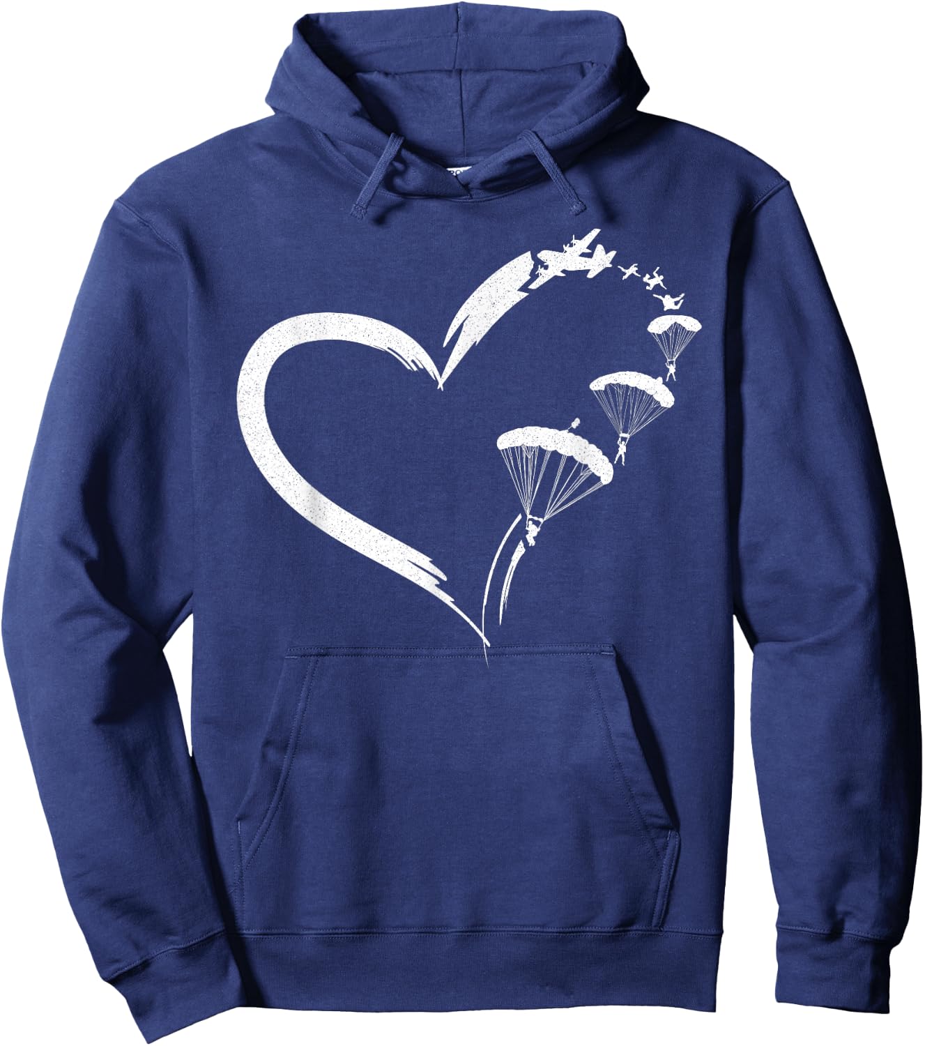 Fallschirm Fallschirm Paraglide Herz Hoodie - Hoodie | Navy
