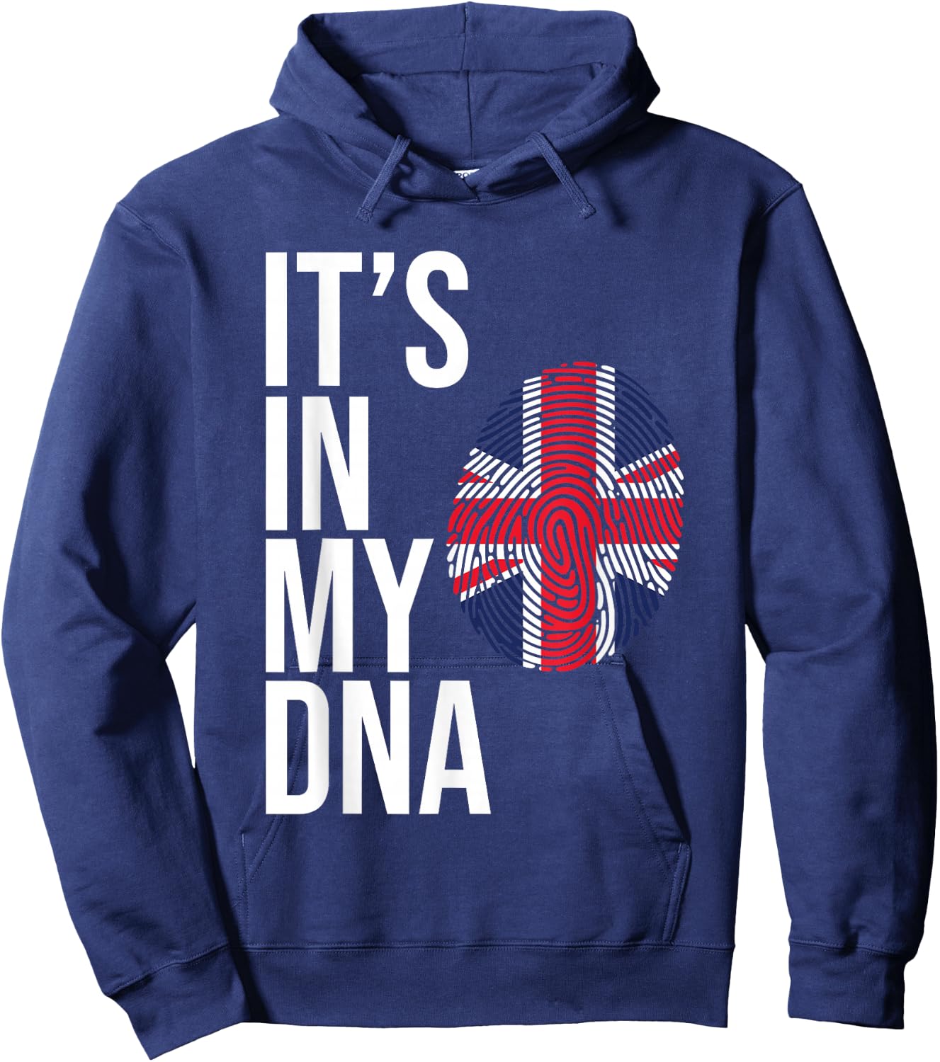 It’s in My DNA British Flag UK England Heritage Design Hoodie - Hoodie | Navy