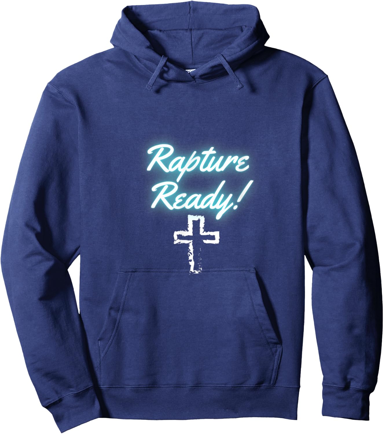 Rapture Ready with cross Hoodie - Hoodie | Navy