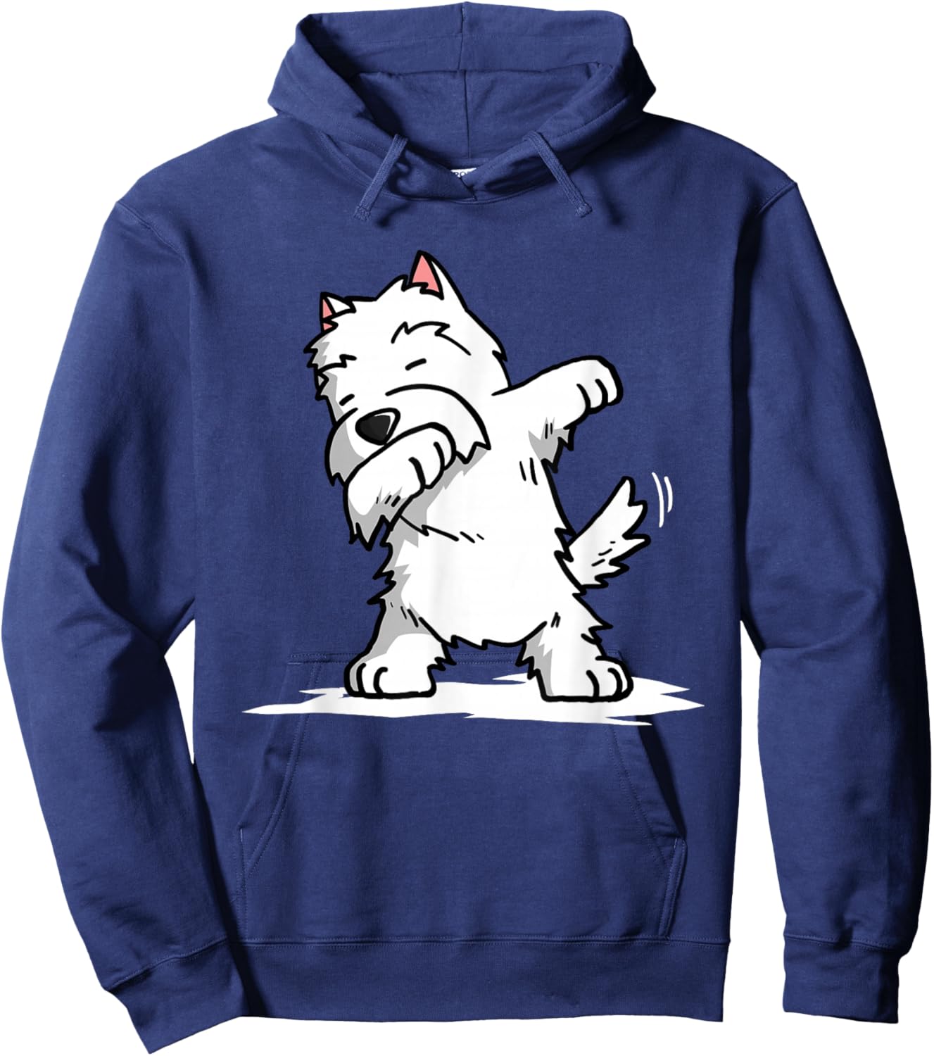 Dabbing Westie Funny West Highland White Terrier Hoodie - Hoodie | Navy