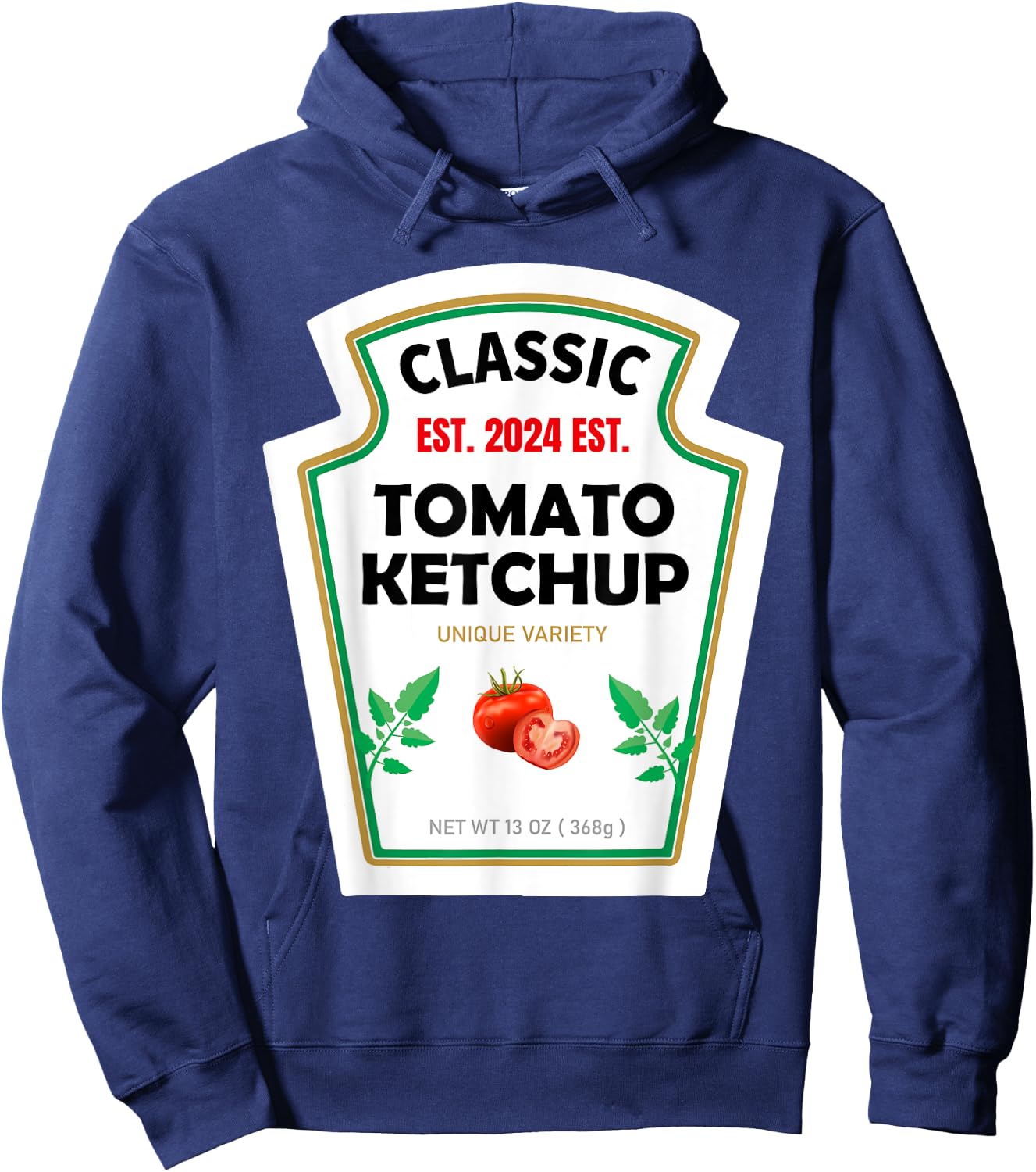 Red Ketchup DIY Costume Matching Couples Groups Halloween Hoodie - Hoodie | Navy