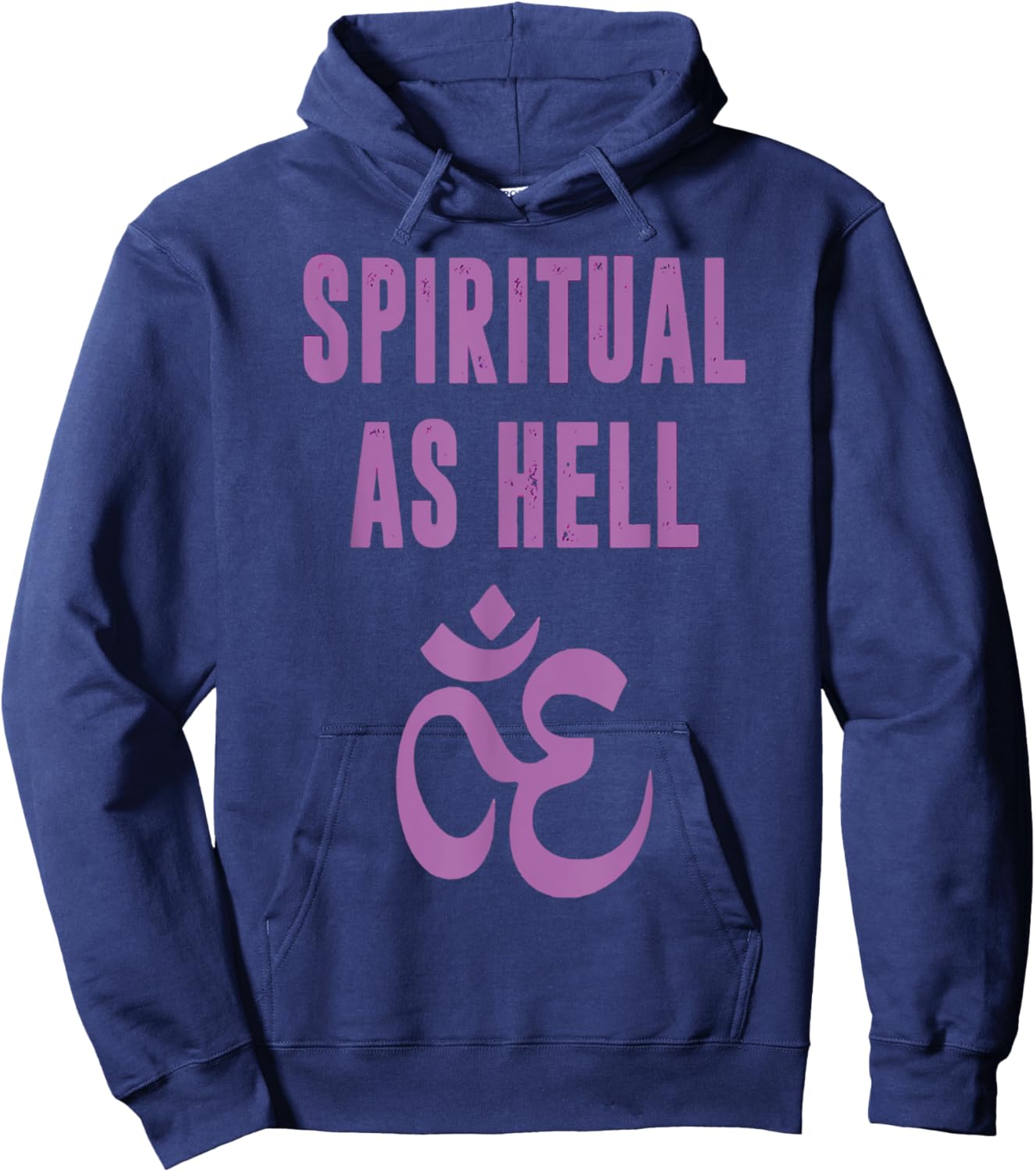 Spiritual As Hell Shirt Funny Religious Hoodie - Hoodie | Navy