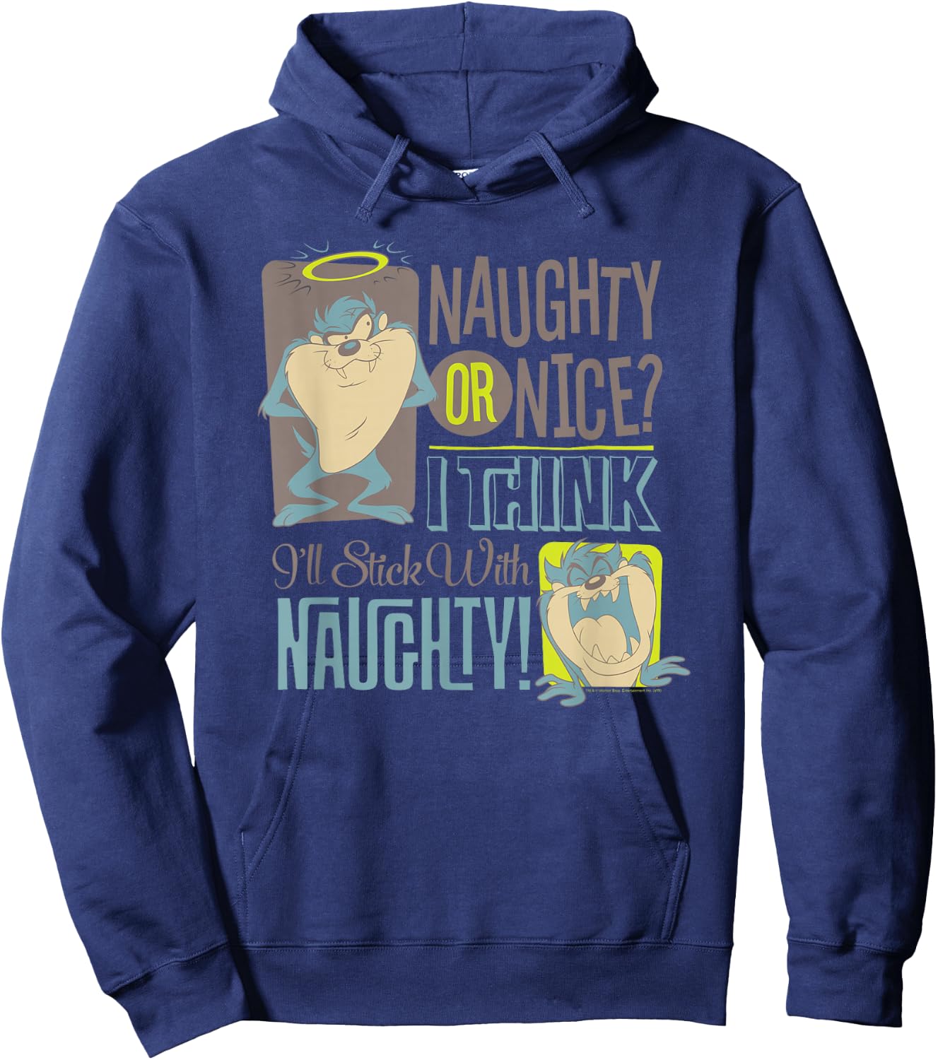 Looney Tunes Taz Naughty! Hoodie - Hoodie | Navy