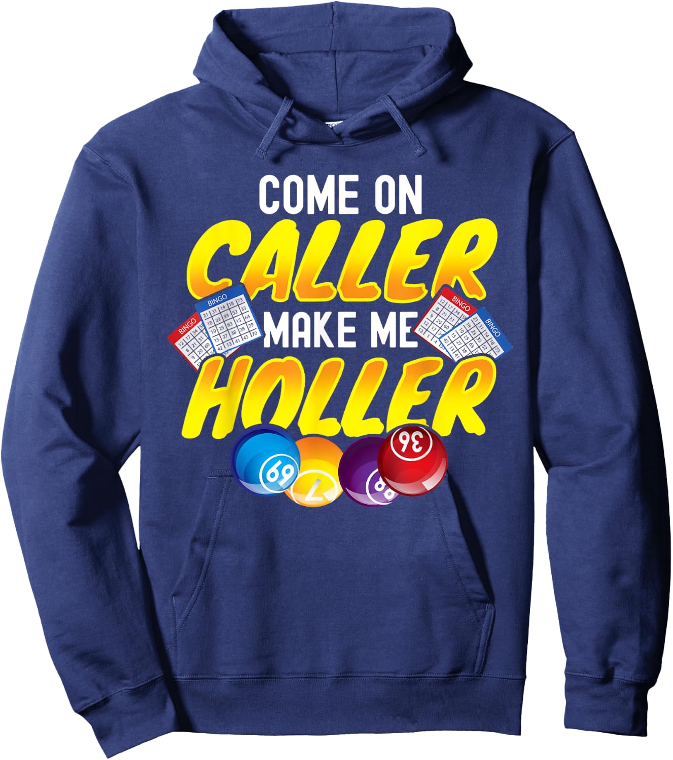 Bingo Lottery Game Lucky Players Hoodie - Hoodie | Navy