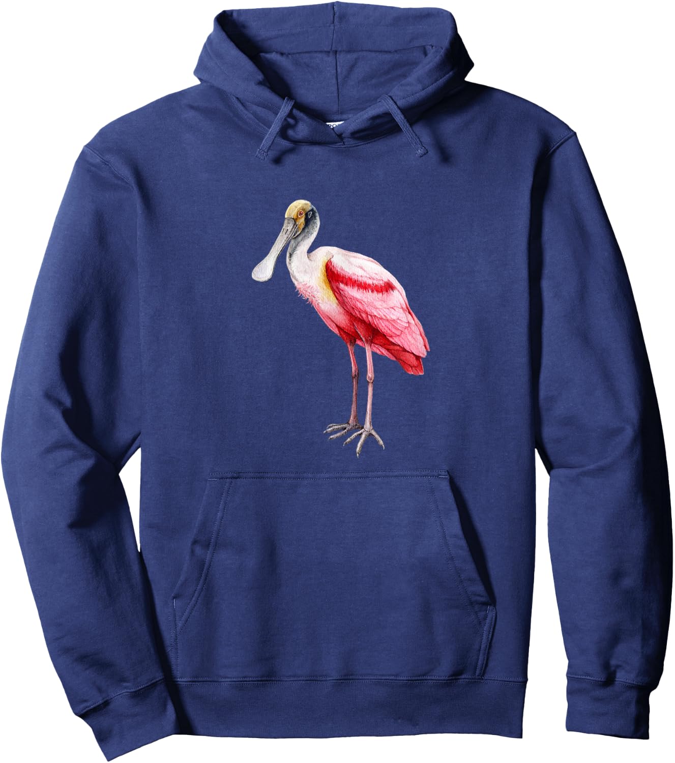 Roseate Spoonbill Ibis Wading Bird Pink Flamingo Hoodie - Hoodie | Navy