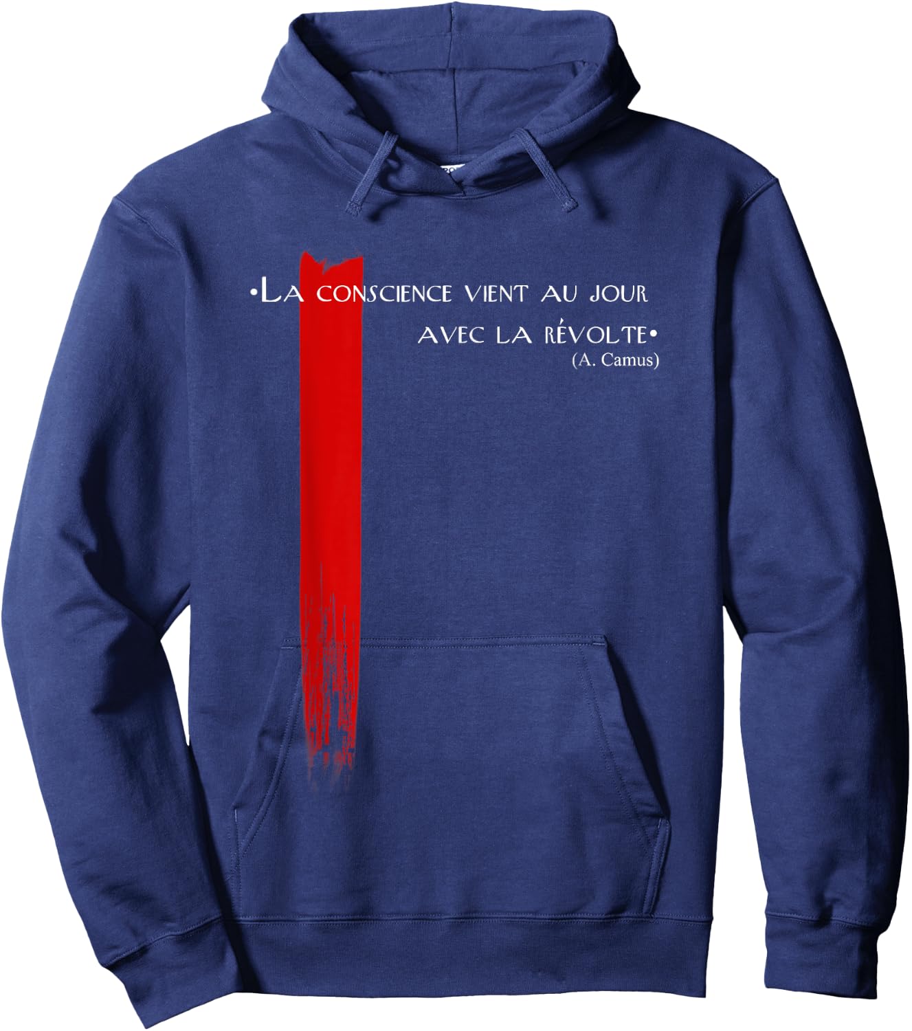 Camus: The conscience vient au jour avec la revolte Hoodie - Hoodie | Navy