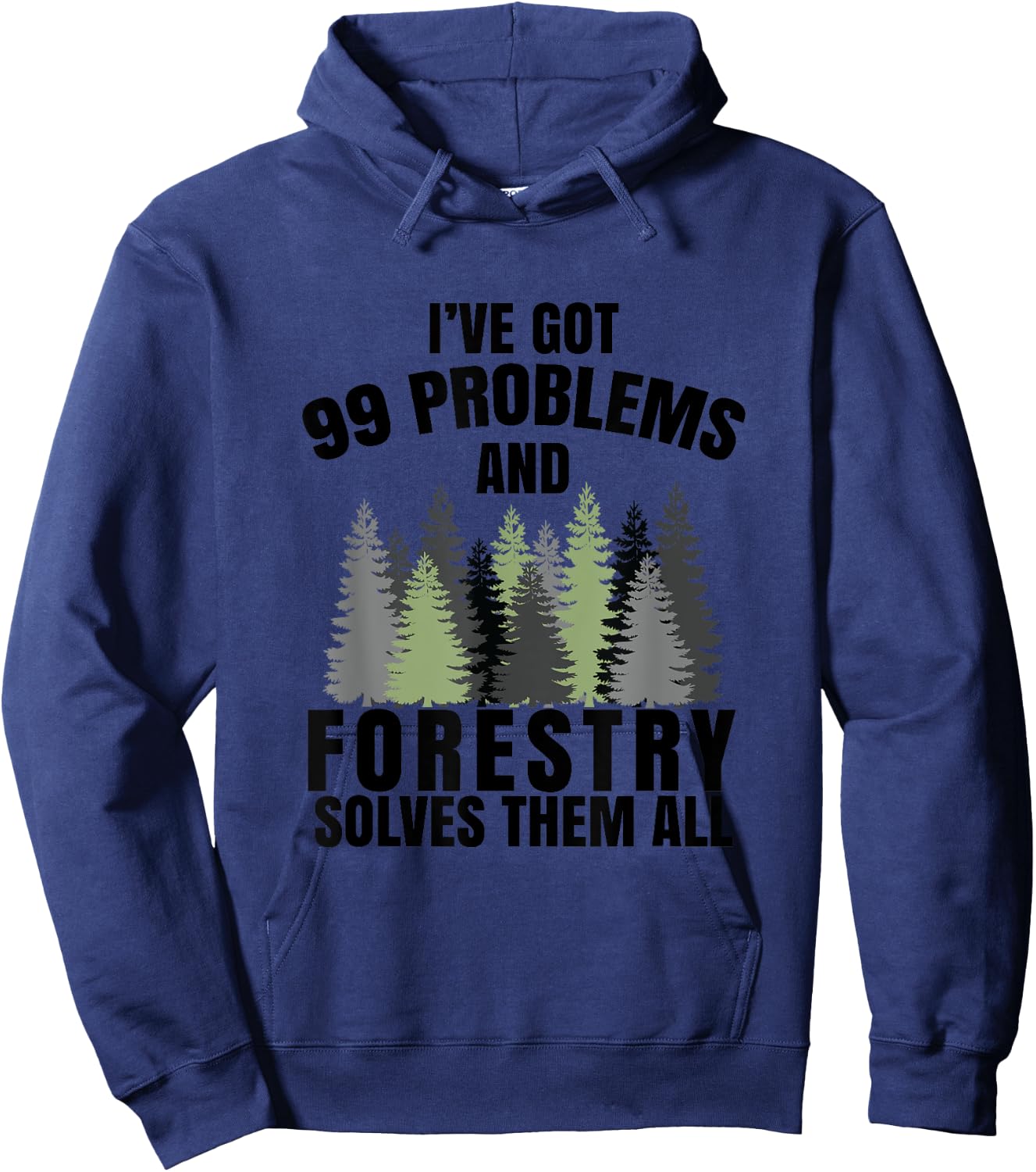 Funny Camping Forestry Gift Hoodie - Hoodie | Navy