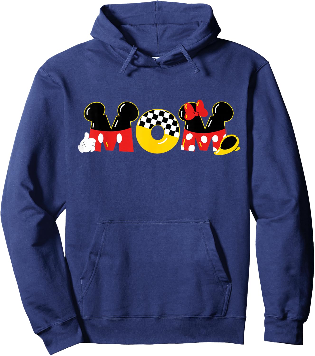 Disney Mickey Mouse & Minnie Mouse Mom Mother's Day Birthday , Black, S Hoodie - Hoodie | Navy