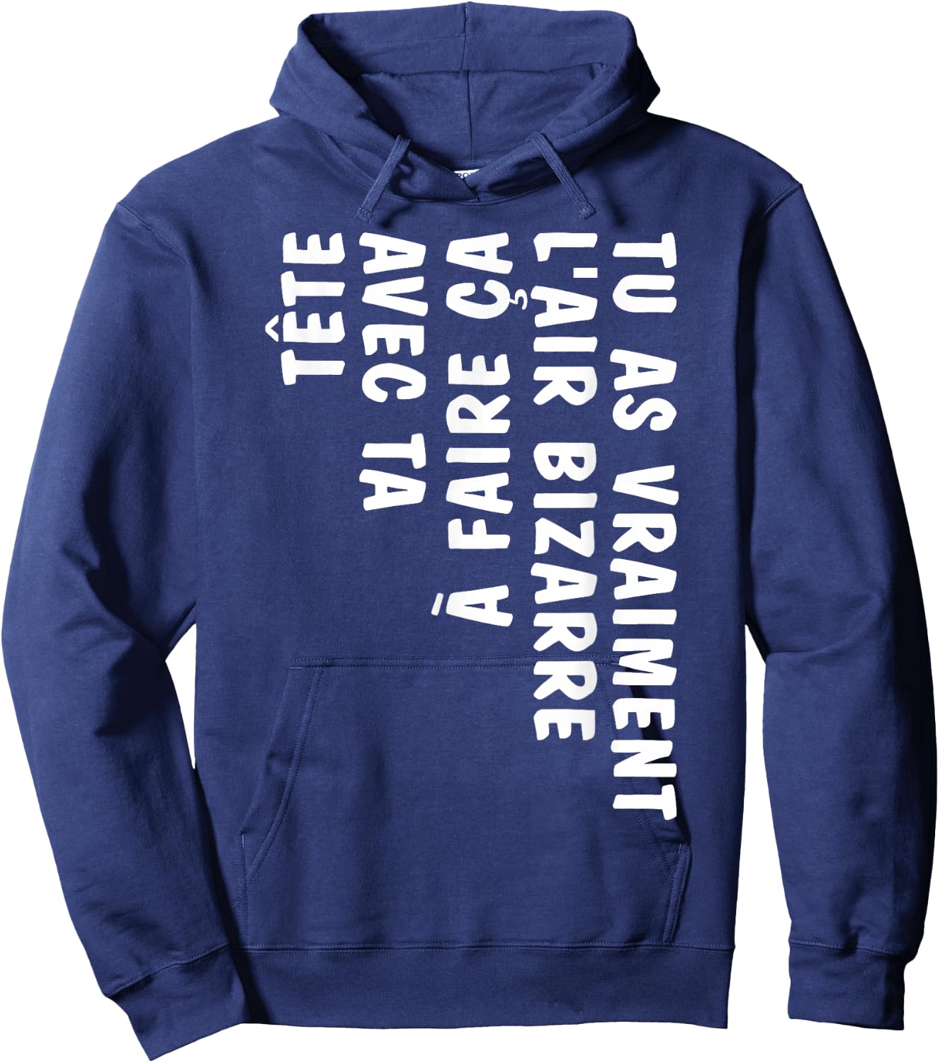 Humor You Look Strange Doing This With Your Head , Black, S Hoodie - Hoodie | Navy