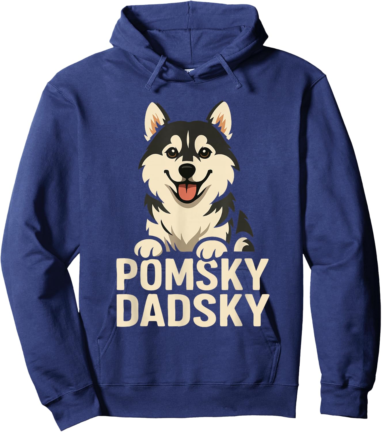 Pomsky dadsky Dog Hoodie - Hoodie | Navy