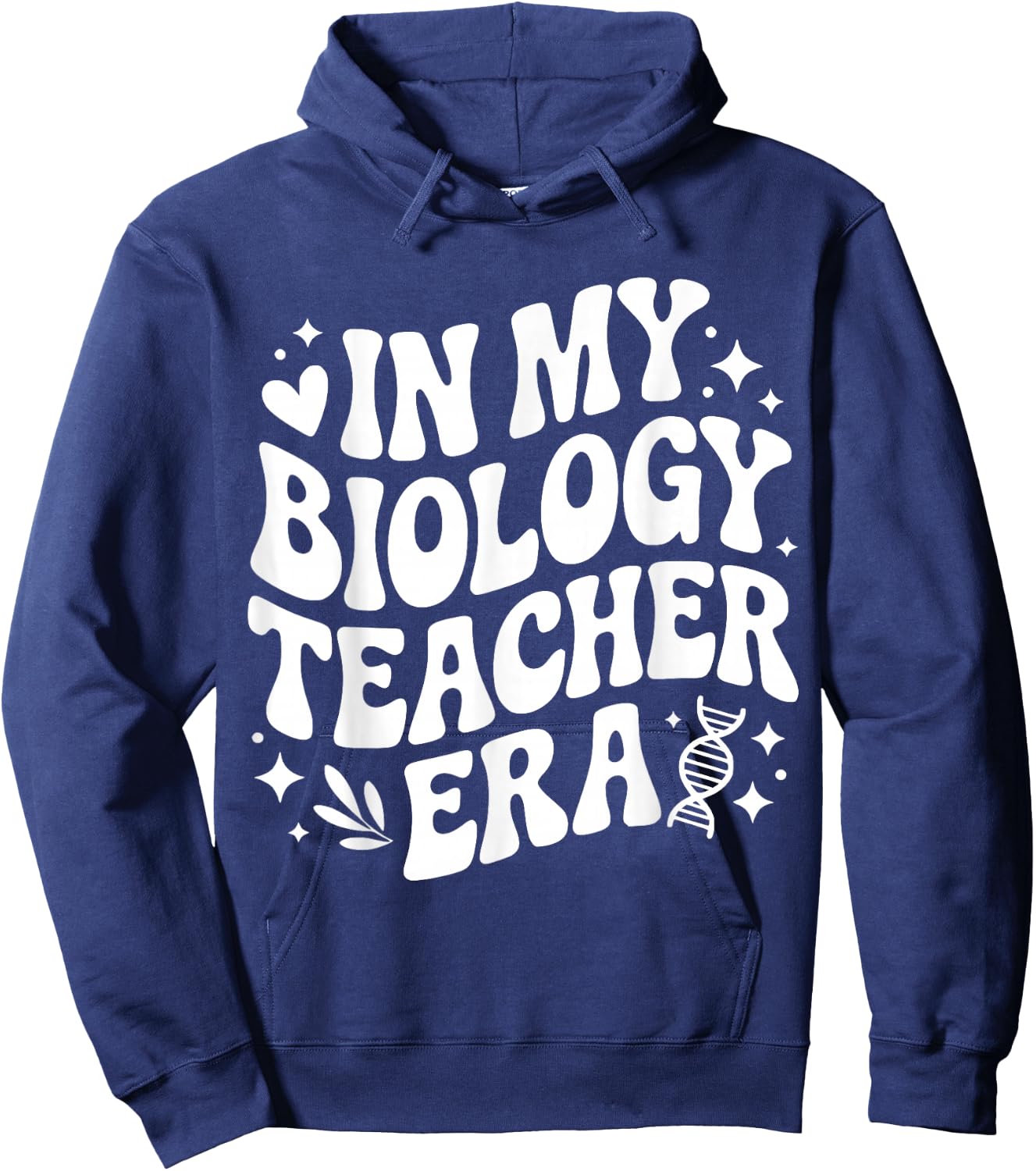 in My Biology Teacher Era, Funny Life Science Lab Instructor Hoodie - Hoodie | Navy