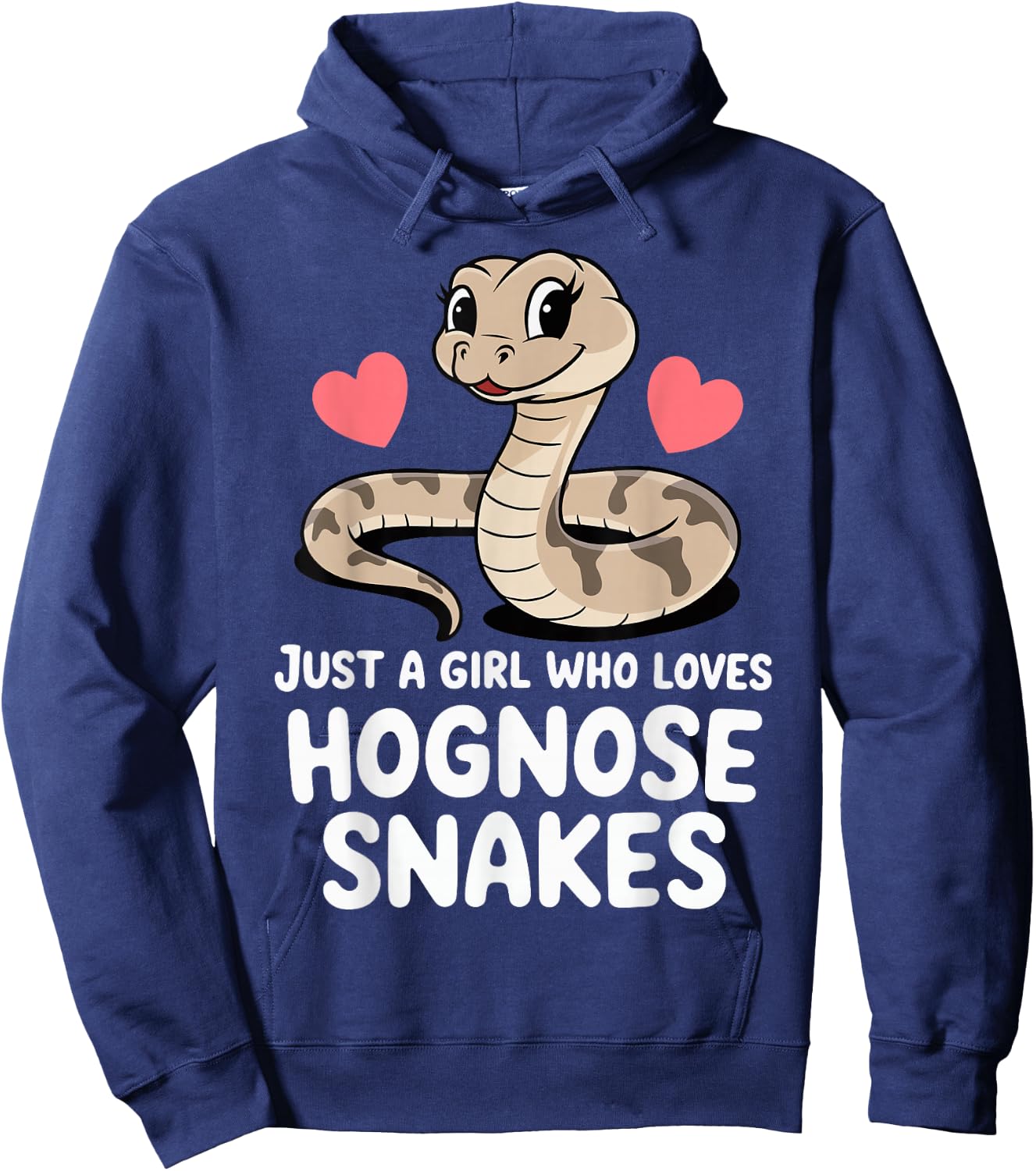 Just A Girl Who Loves Hognose Snakes Hoodie - Hoodie | Navy
