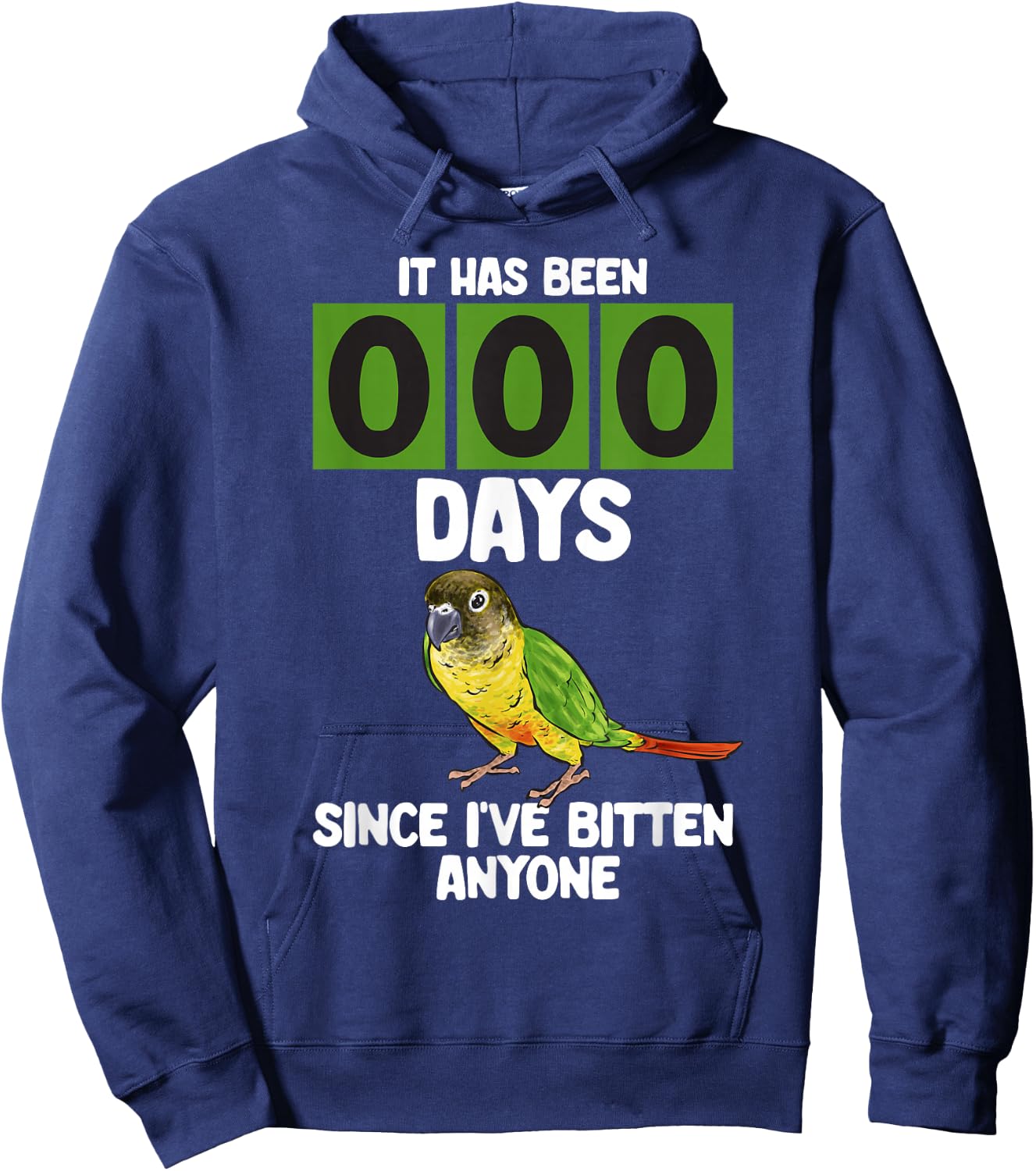 Green Cheek Conure Parrot Bird Conure Hoodie - Hoodie | Navy