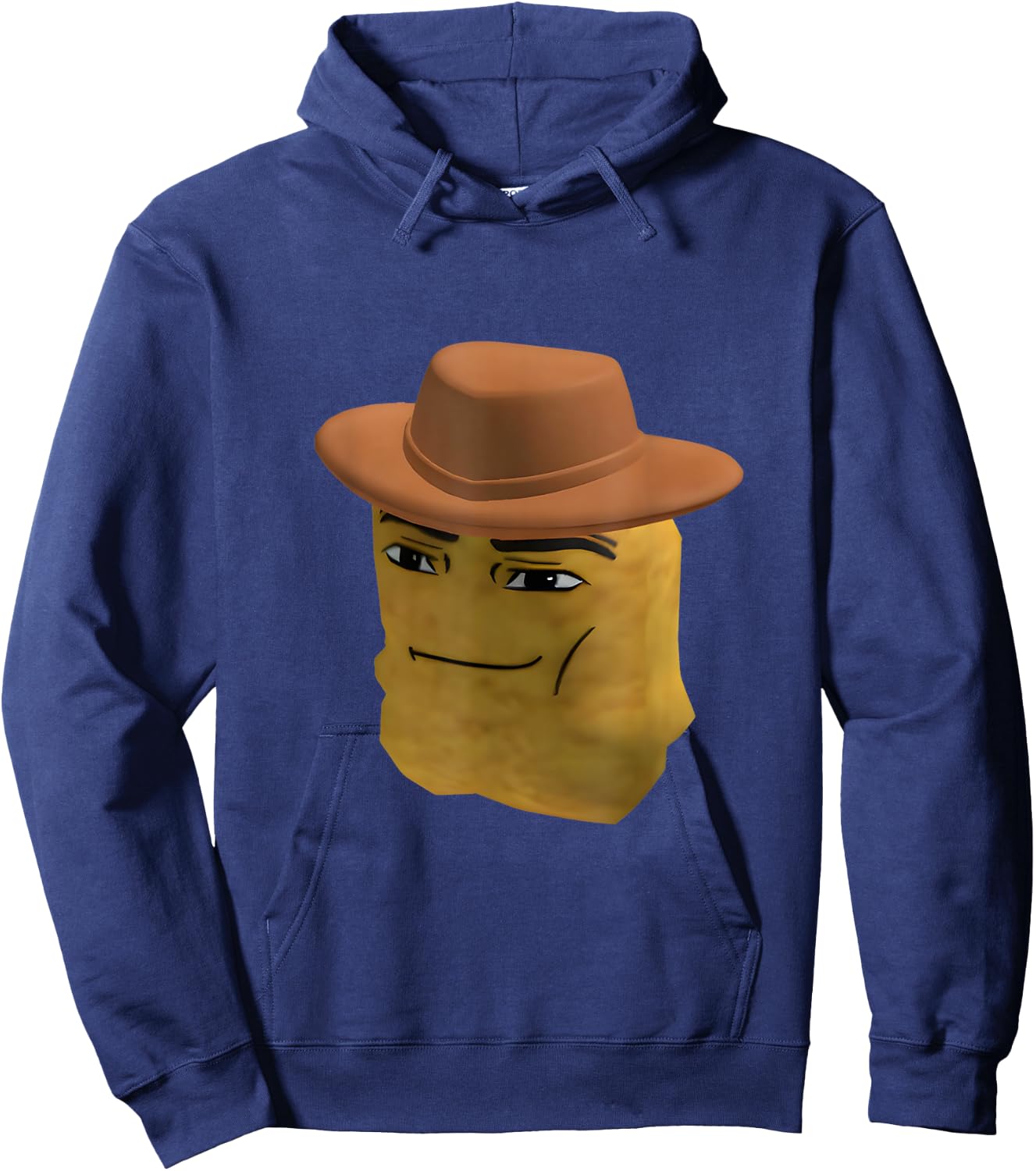 Chicken Nugget Cowboy Meme Hoodie - Hoodie | Navy