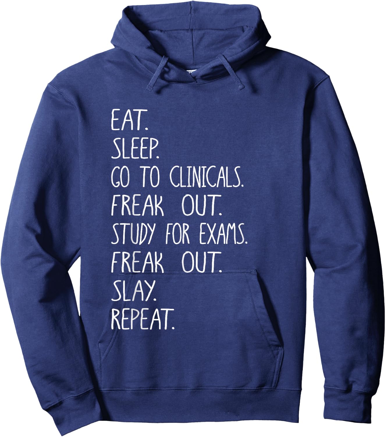 Eat Sleep Clinicals Design, Radiology Rad Tech School Grad Hoodie - Hoodie | Navy