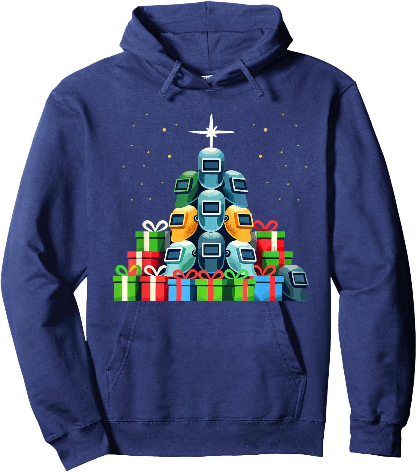 Christmas Tree Mig Welder Metal Weld Welding Welders Hoodie - Hoodie | Navy