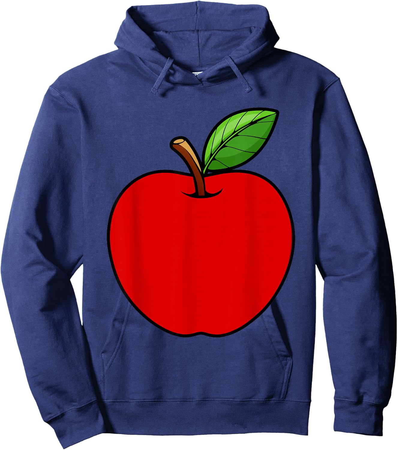 Cute Red Apple Design Women Kids Adult Apple Fruit Hoodie - Hoodie | Navy