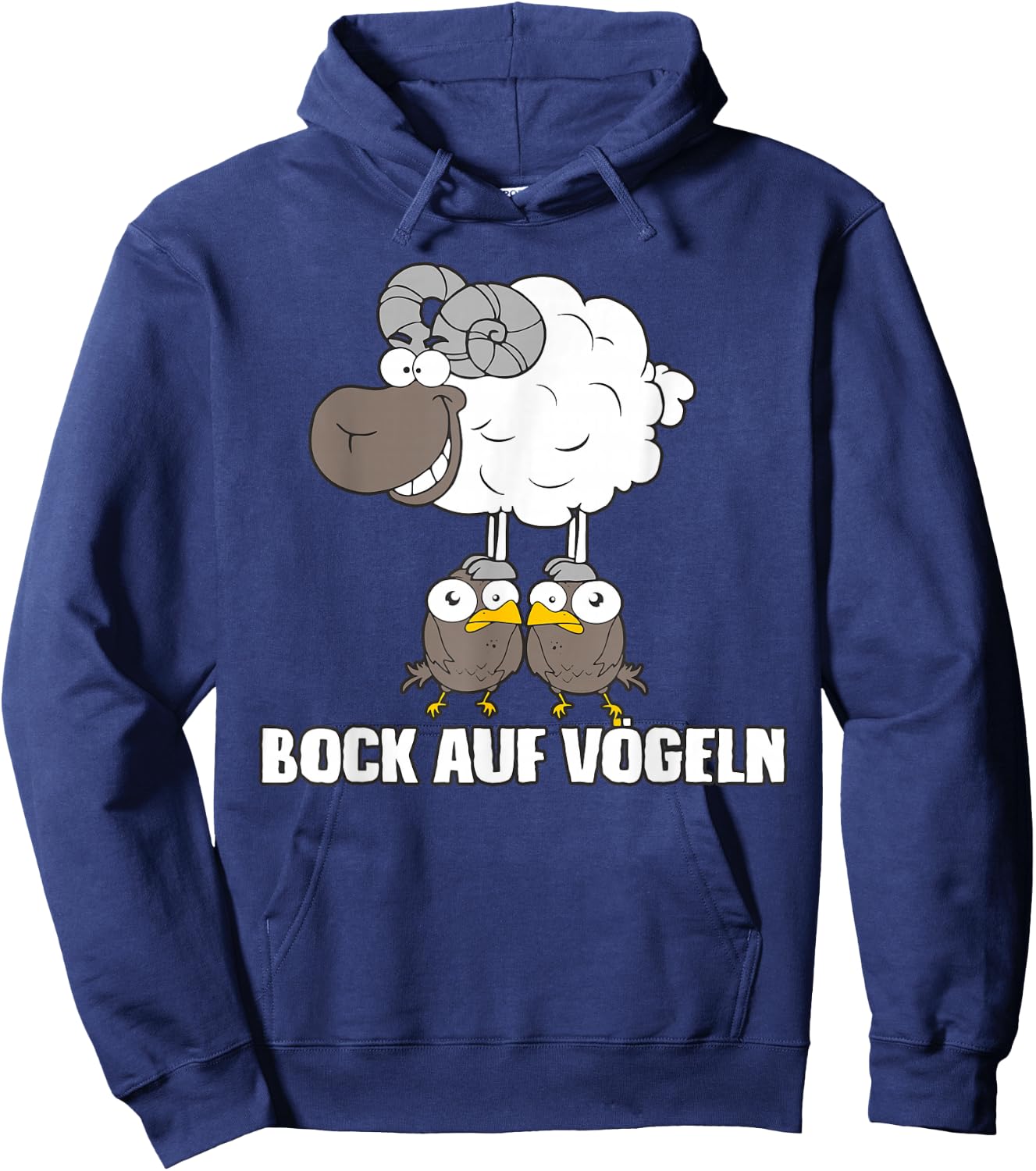 Bock Auf Vögeln Lustiger Spruch , Black Hoodie - Hoodie | Navy