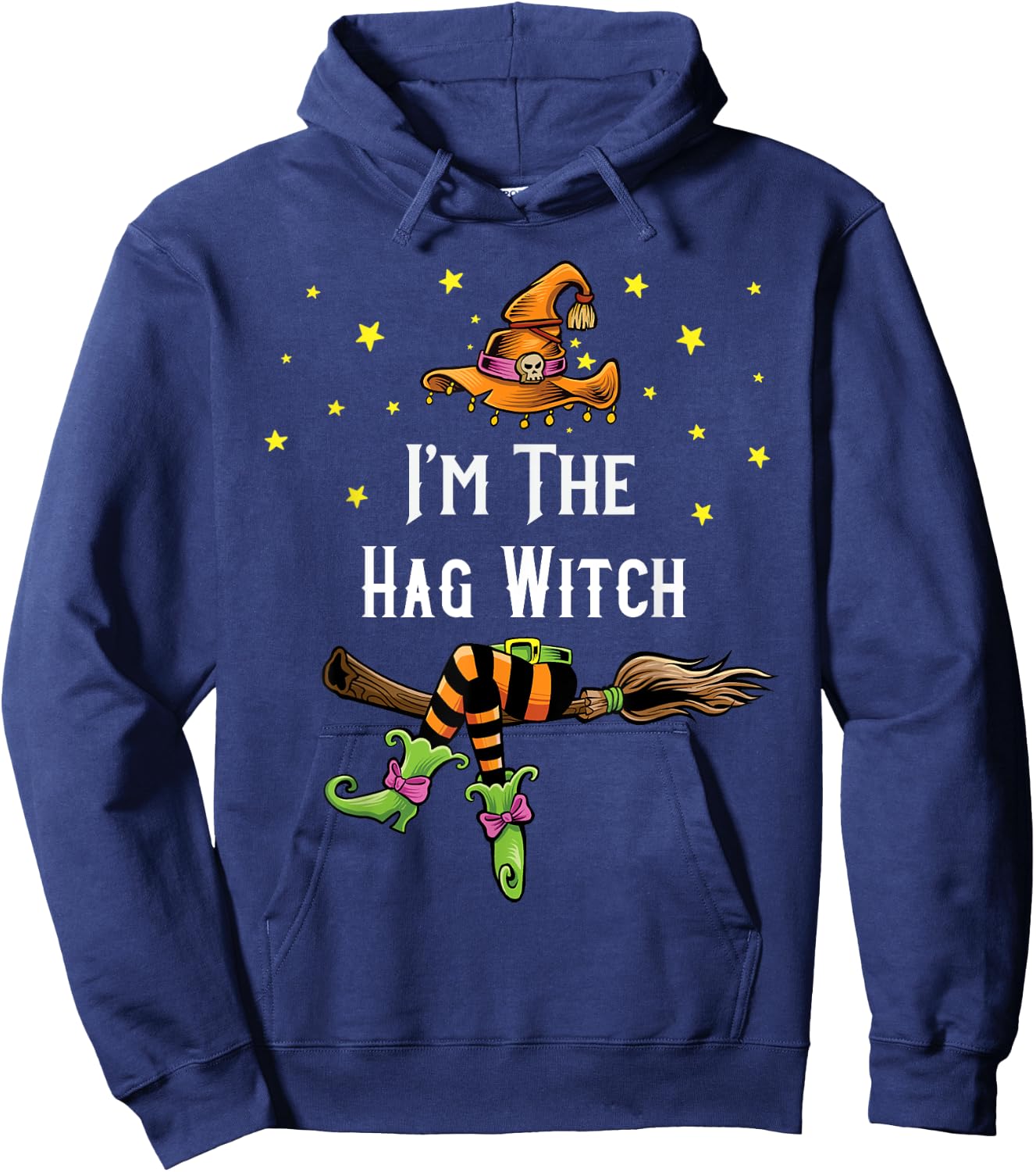 Im the Hag Witch Halloween Matching Group Costume Hoodie - Hoodie | Navy