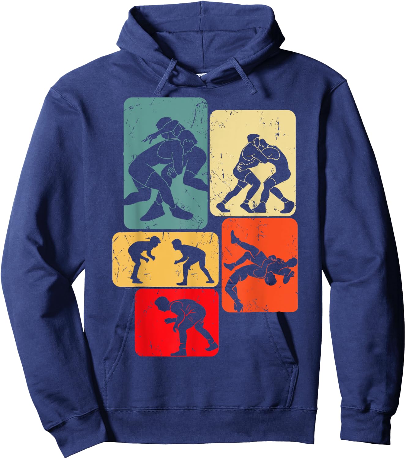 Wrestling Wrestling Child Man , Black, S Hoodie - Hoodie | Navy