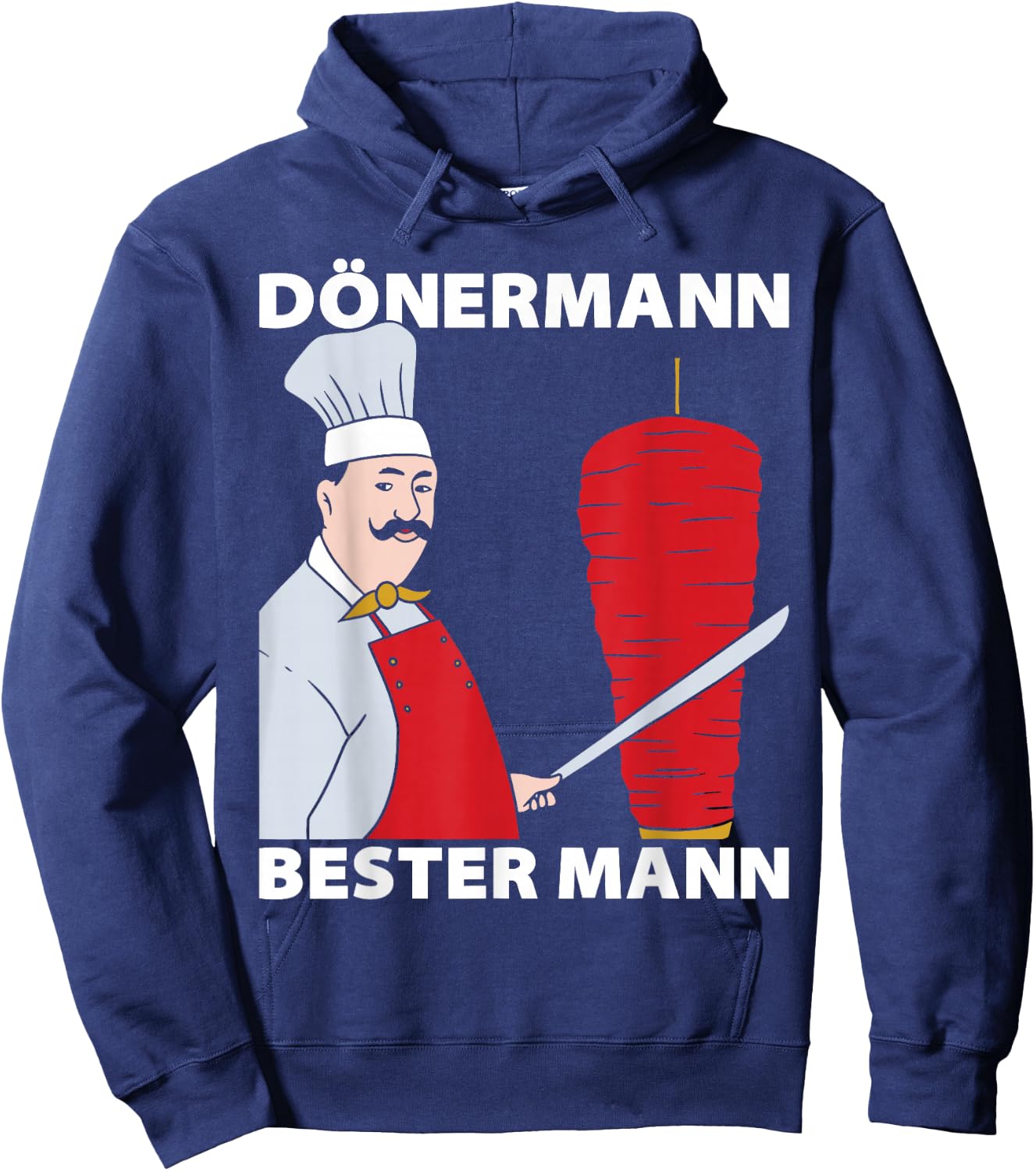 Dönermann Bester Mann Kebab Liebhaber Döner Spieß Dürüm Hoodie - Hoodie | Navy