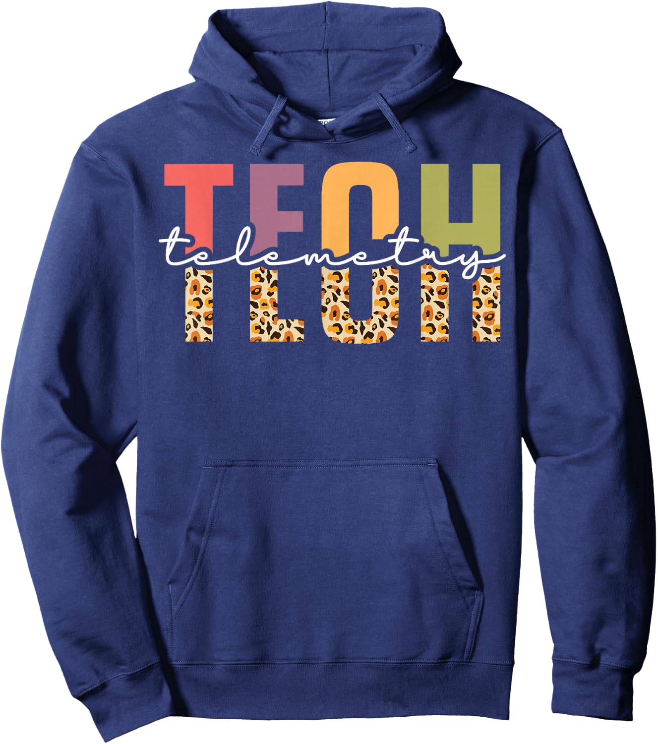 Telemetry Tech Appreciation Leopard Hoodie - Hoodie | Navy