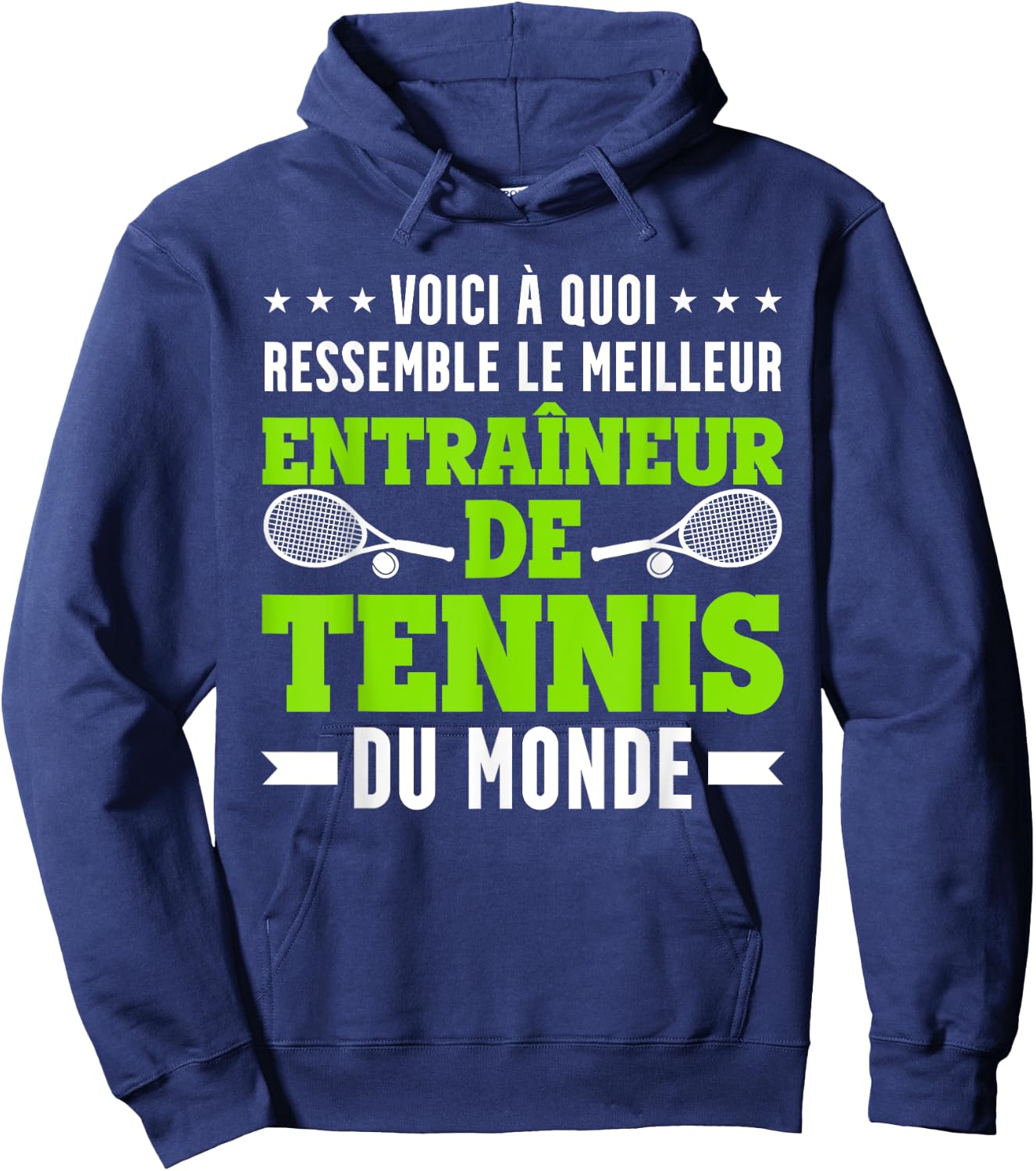 Funny The Best Tennis Coach Hoodie - Hoodie | Navy