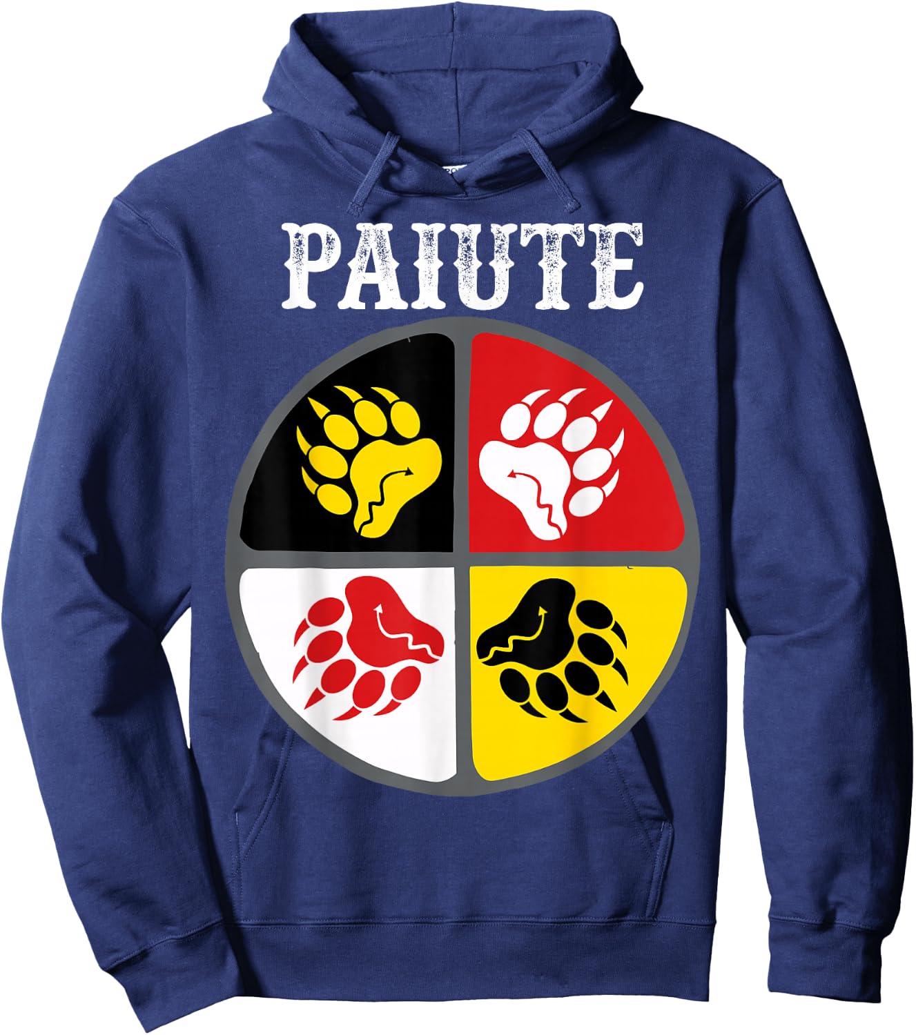 Paiute Tribe Native American Medicine Wheel Hoodie - Hoodie | Navy