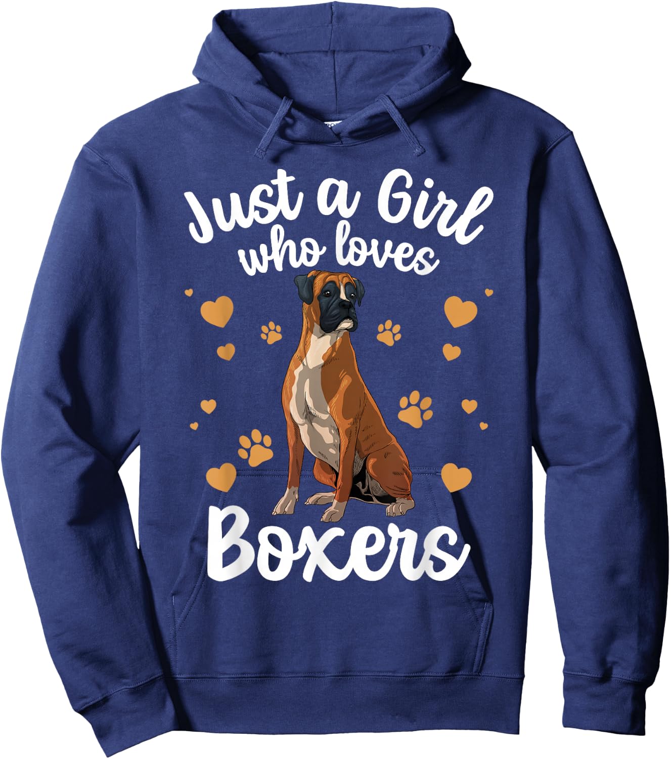 Cool Boxer Dog For Girls Women Kids Dog Trainer Boxer Lovers Hoodie - Hoodie | Navy