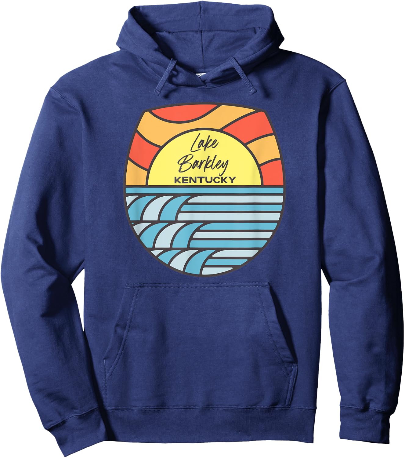 Lake Barkley Kentucky KY Sunset Sunrise Souvenir Hoodie - Hoodie | Navy