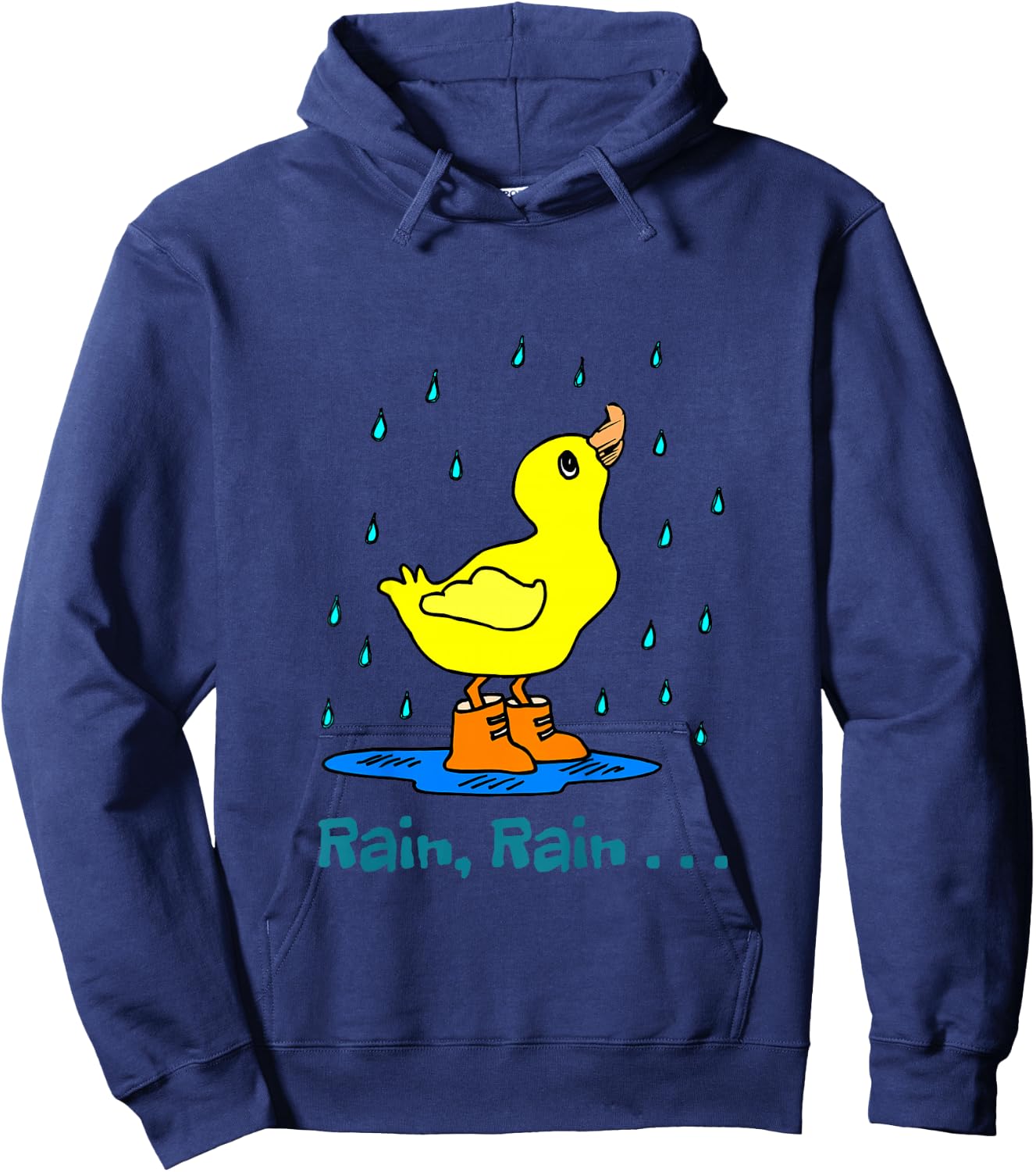 Rain rain go away short sleeve for youth Hoodie - Hoodie | Navy