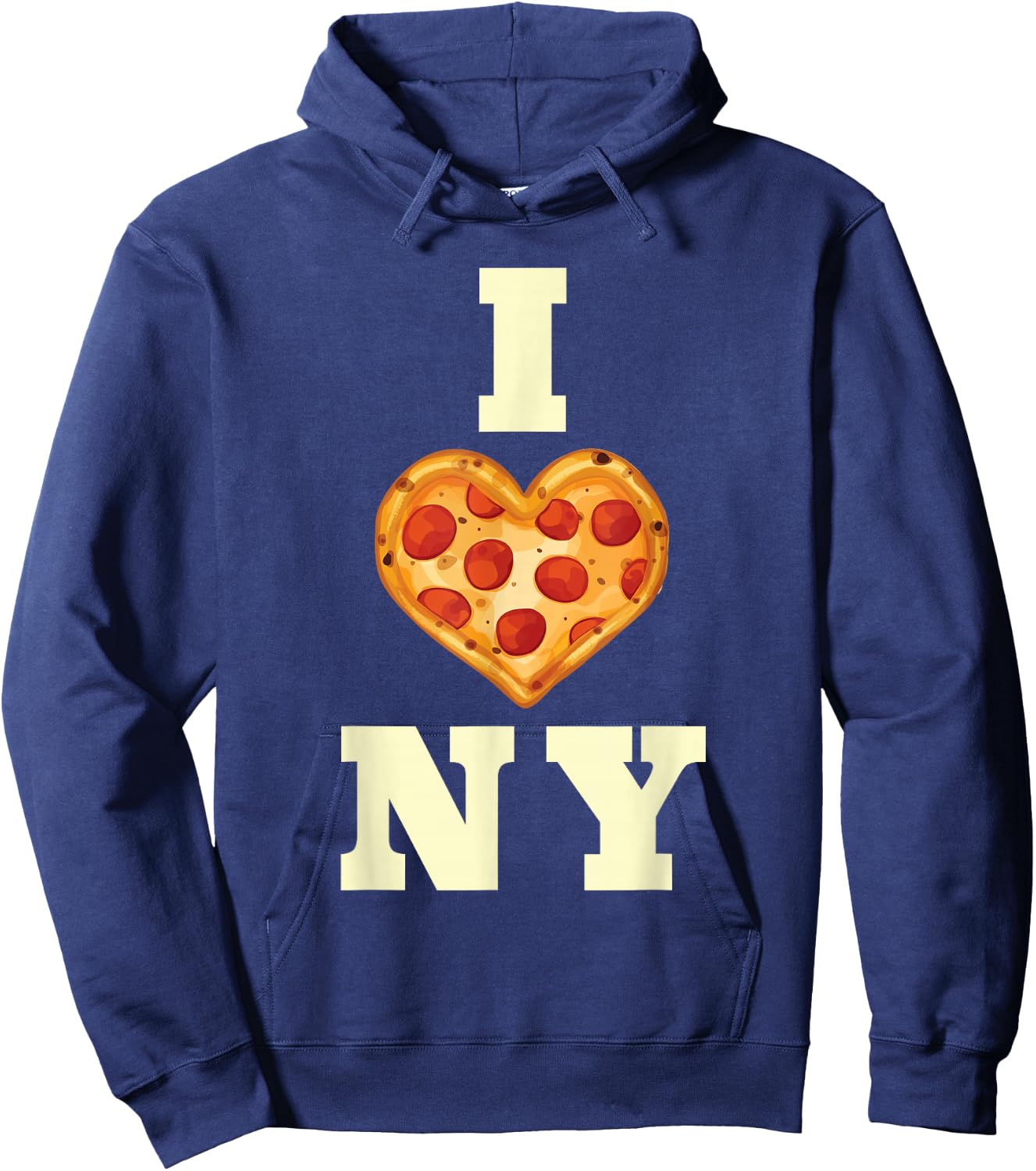 New York City Pizza Love Gift Big Apple State Souvenir Hoodie - Hoodie | Navy