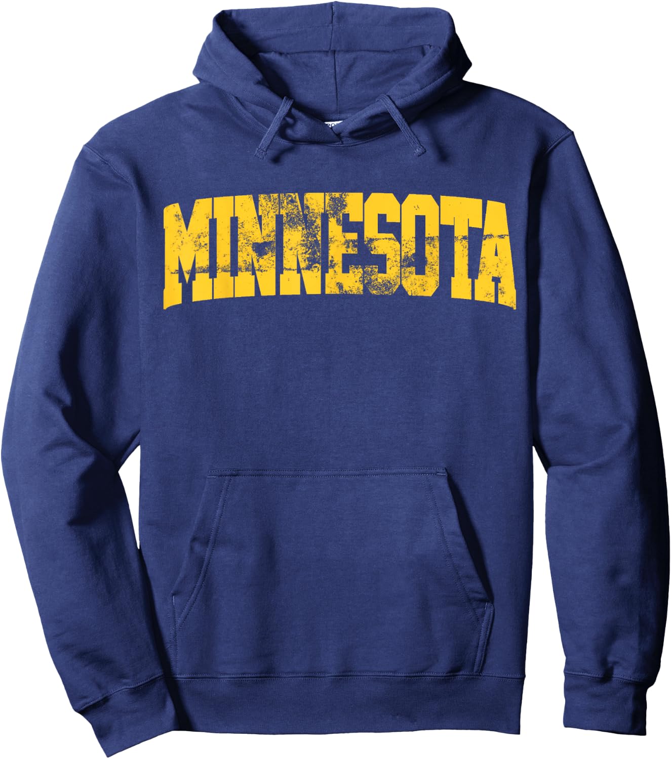 Retro Minnesota Vintage Minnesota Maroon Gold Throwback Hoodie - Hoodie | Navy