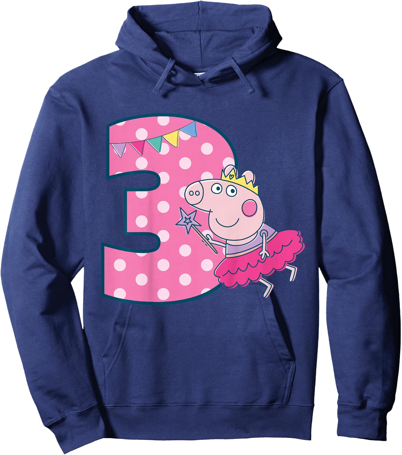 Peppa Pig 3 Geburtstag Hoodie - Hoodie | Navy