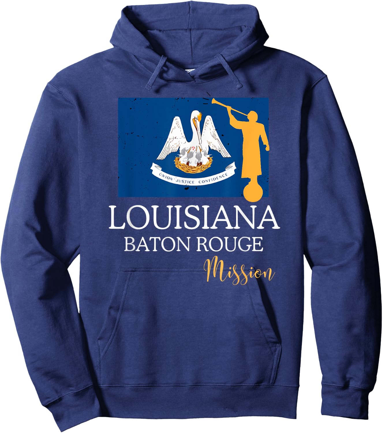 Louisiana Baton Rouge Mormon LDS Mission Missionary Hoodie - Hoodie | Navy