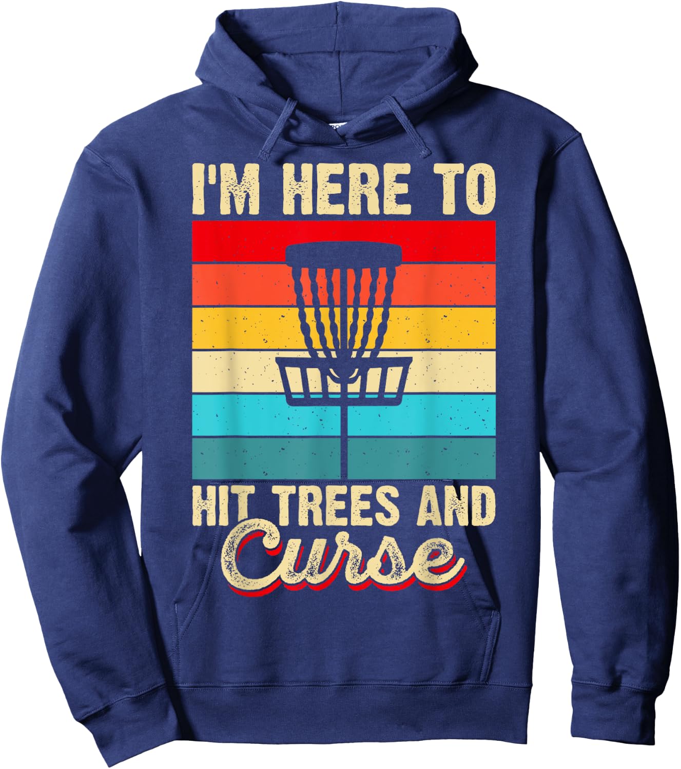 Disc Golf Shirt Disc Golf Bekleidung Herren Disc Golf Zubehör Hoodie - Hoodie | Navy