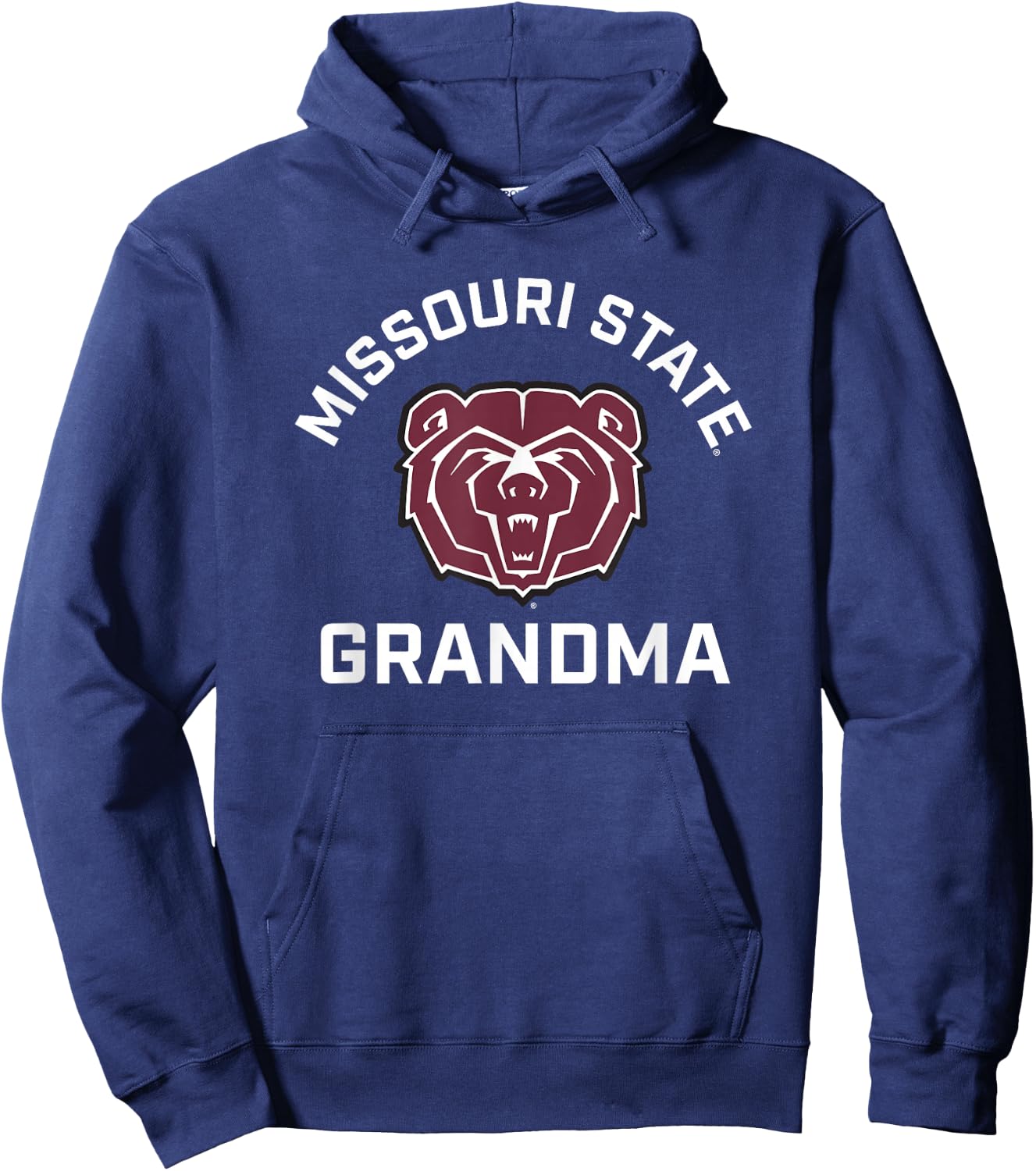 Missouri State University MSU Bears Arched Grandma Hoodie - Hoodie | Navy