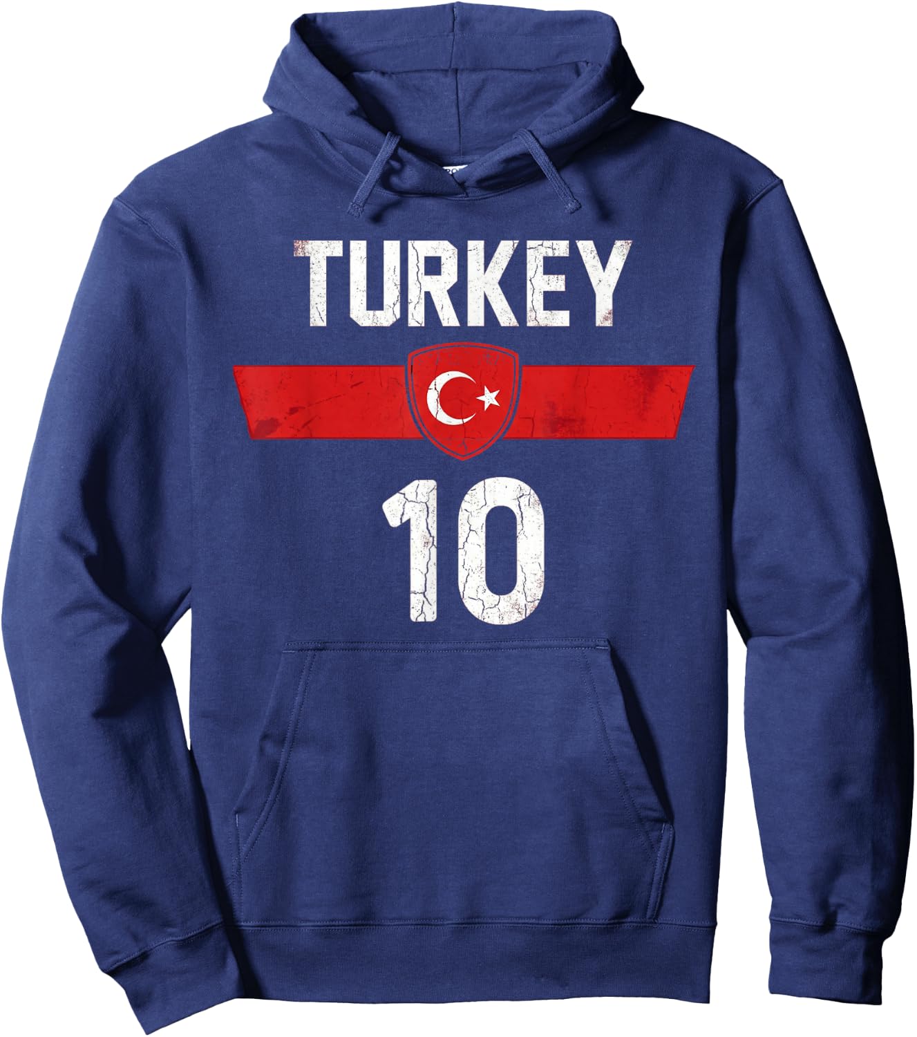 Cadeau Türkiye pour La Turquie Football Football Europe Turk Hoodie - Hoodie | Navy