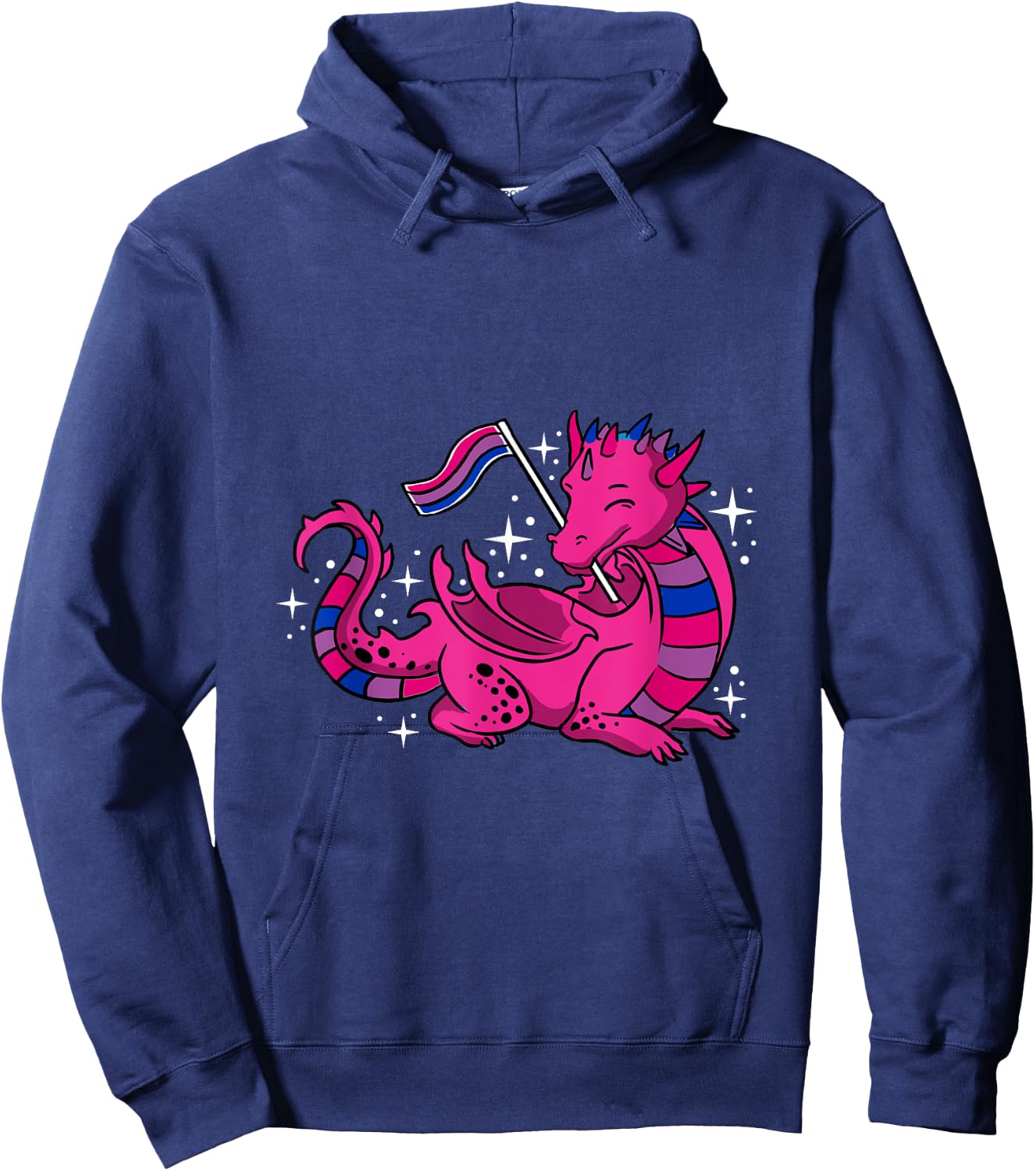 Dragon Bisexual Pride Hoodie - Hoodie | Navy