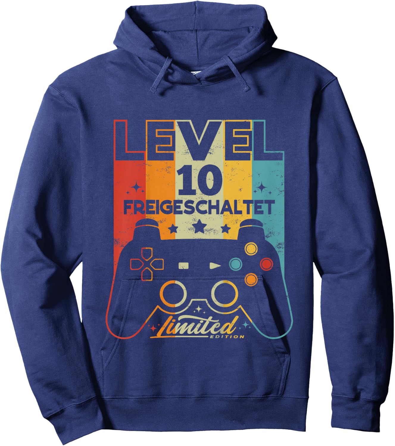 Children's 10 Years Boy Girl Gamer Born 2012 10th Birthday , black, 80 Hoodie - Hoodie | Navy