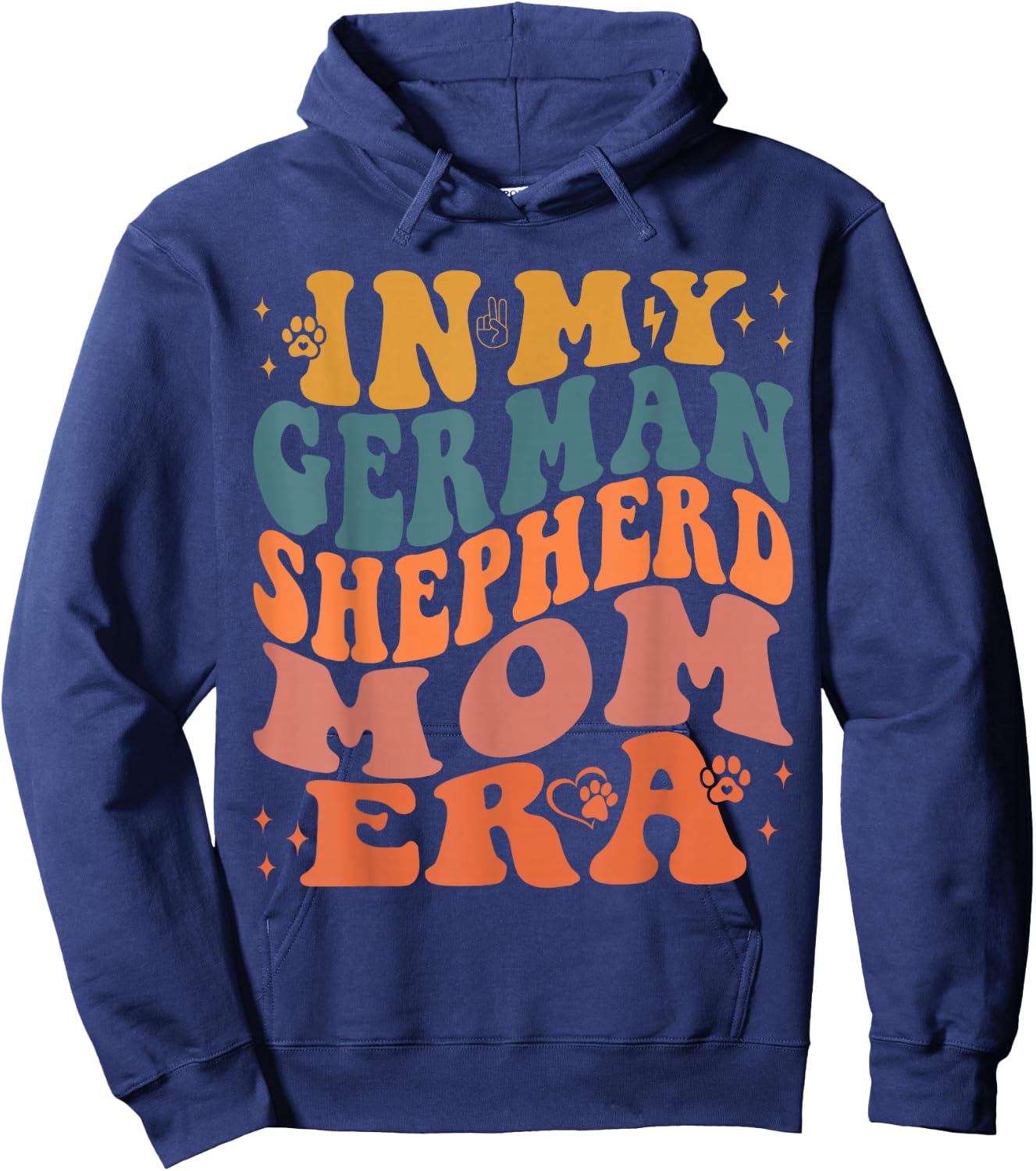 Funny In My German Shepherd Mom Era Dog Lover Hoodie - Hoodie | Navy