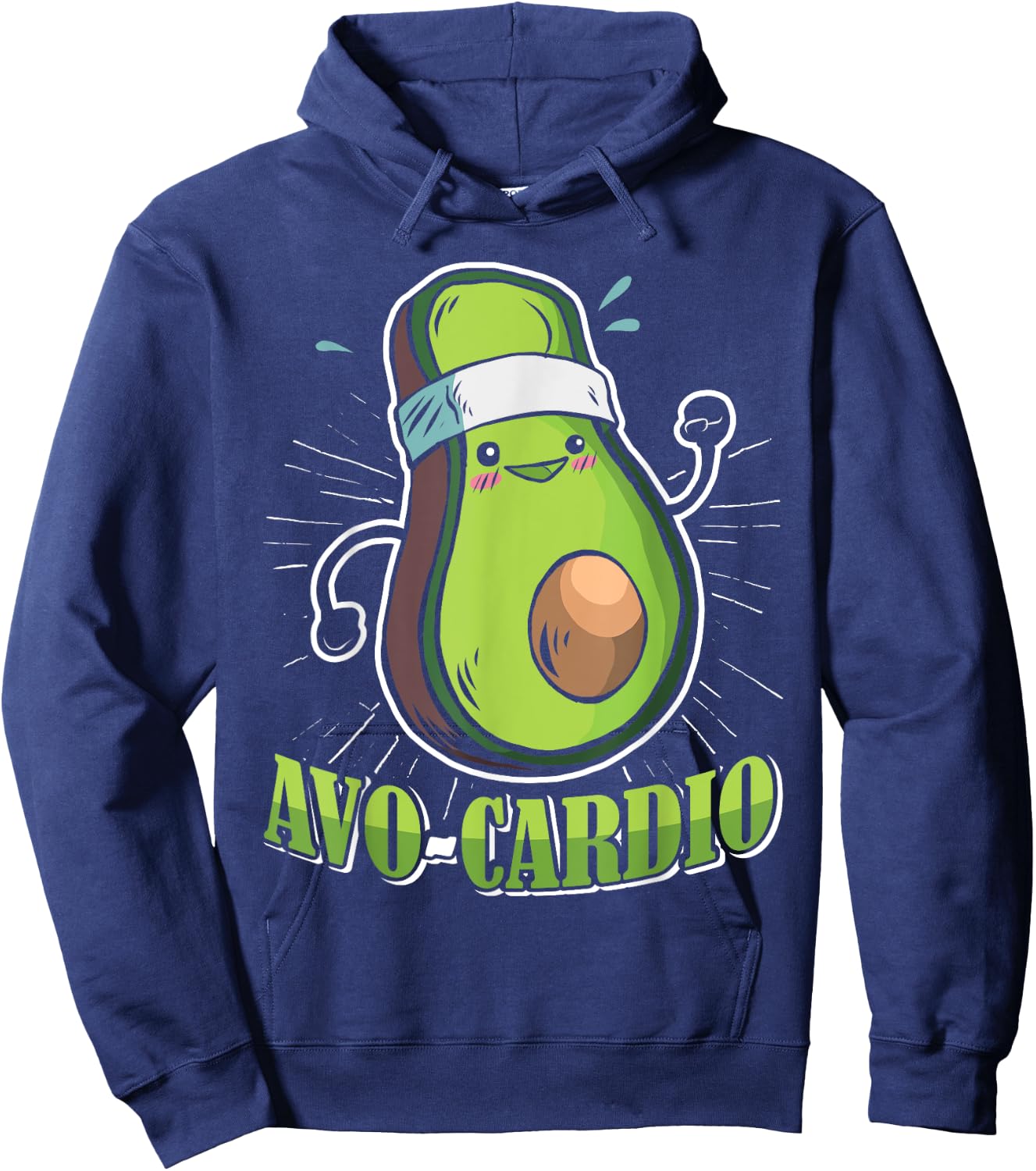 Läufer AVO CARDIO Marathon Laufen Lustiges Lauf Hoodie - Hoodie | Navy