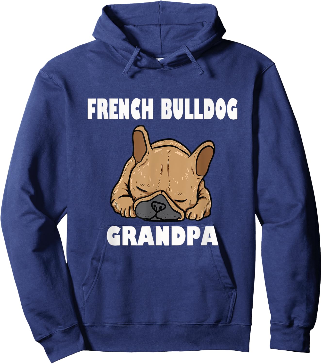 French Bulldog Grandpa Frenchie Hoodie - Hoodie | Navy
