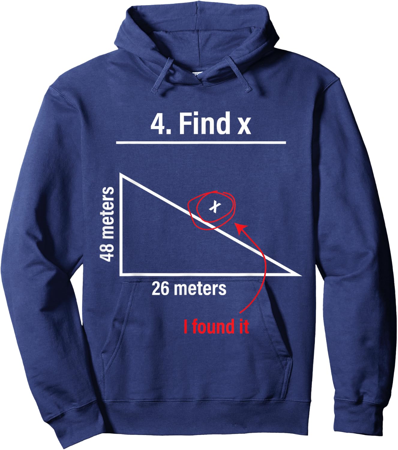 Find X Lustiger Spruch Mathe Spruch Mathematiker Geschenkide Hoodie - Hoodie | Navy