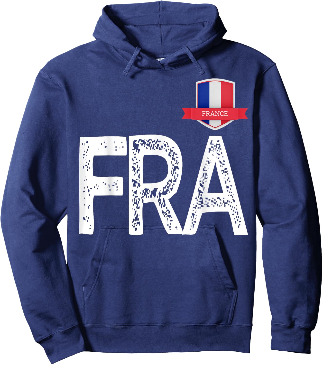 Frankreich Frankreich Menschenflagge Buchstaben F und R und A Frankreich Hoodie - Hoodie | Navy