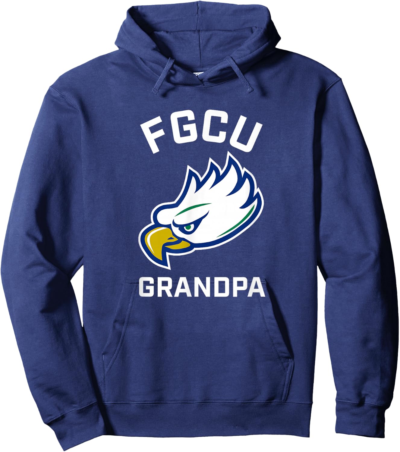 Florida Gulf Coast University FGCU Eagles Arched Grandpa Hoodie - Hoodie | Navy